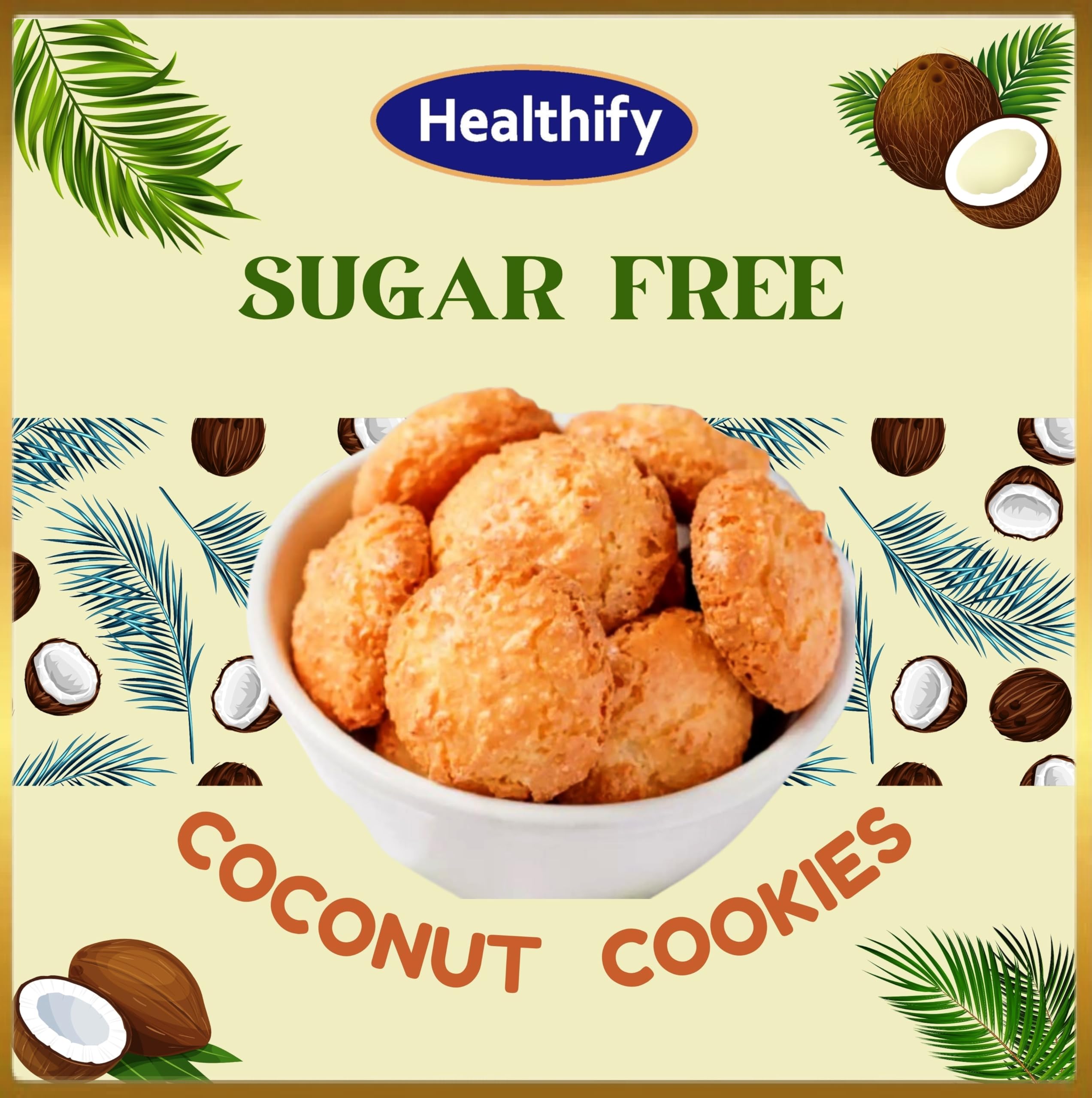 Sugar Free Coconut Cookies biscuits (50 g) (B0CZVB4ZHB) Amazon Price History, Amazon Price Tracker