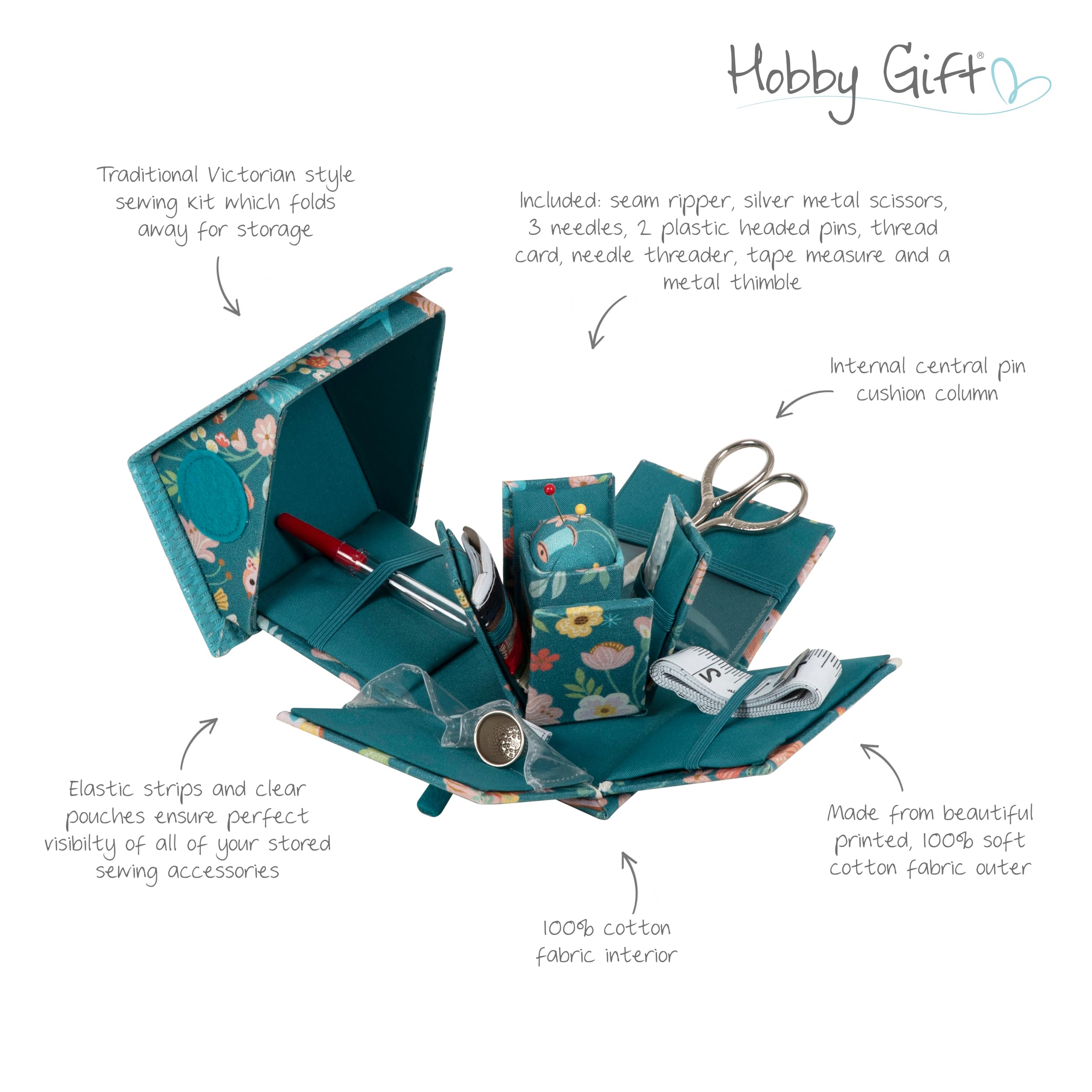Hobby Gift Kit de Costura Relleno - Estilo Pajarera - 10,5 x 10,5 x 12,5 cm - Aviario