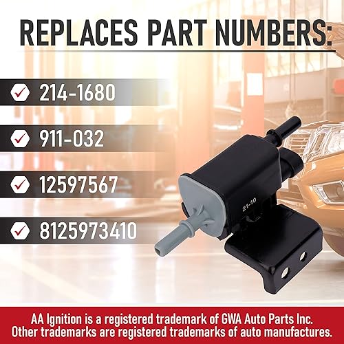 Miniatura 3 de Válvula de purga de recipiente de vapor. Reemplaza 214-1680, 911-032, 12597567. Compatible con vehículos Buick, Cadillac, Chevrolet, GMC, Hummer,