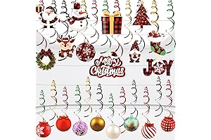 53 Christmas Ceiling Decoration Swirls