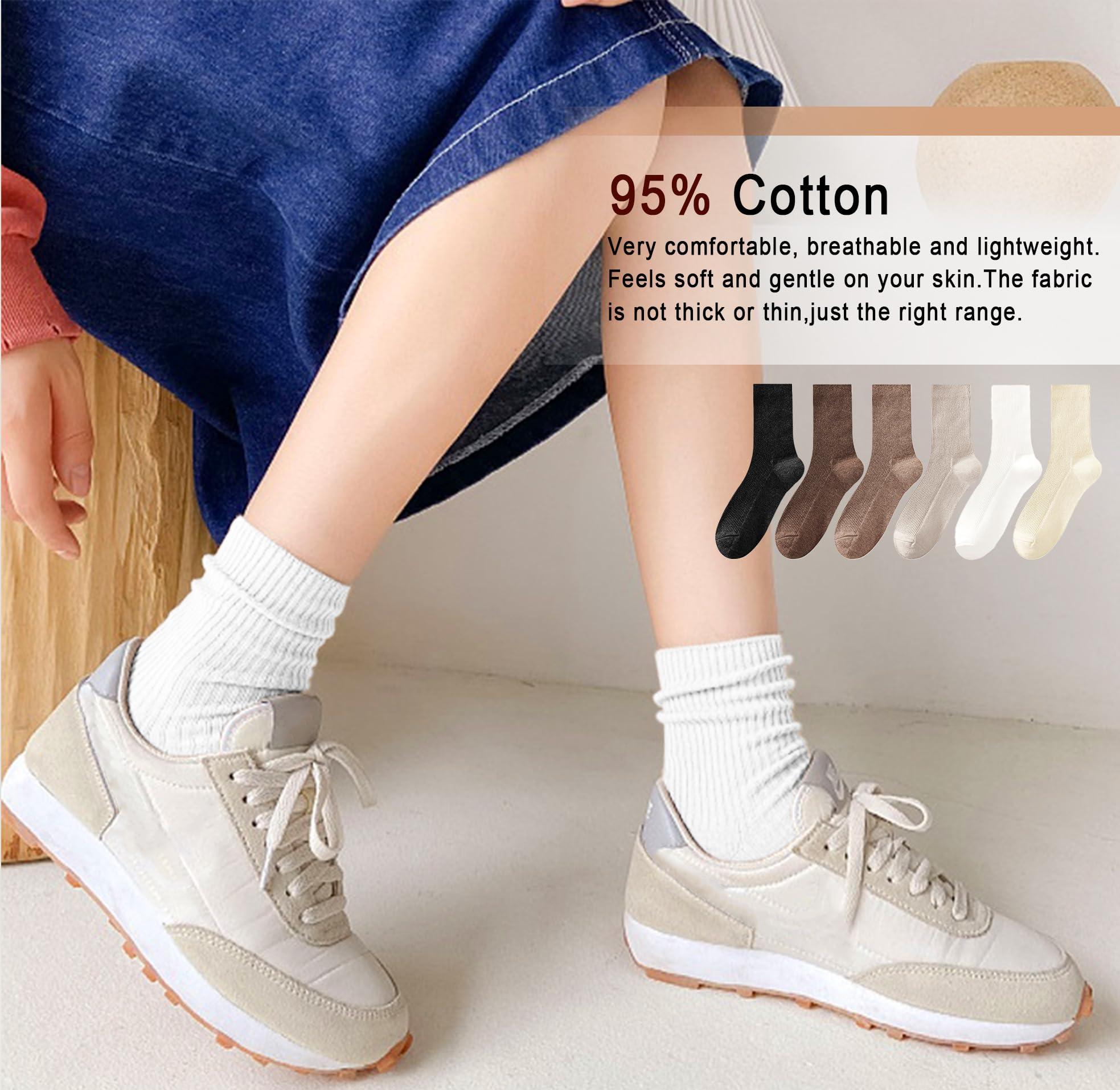 Calcetines de algodón para mujer, finos, informales, atléticos, estéticos, para mujer, calcetines acanalados para el tobillo