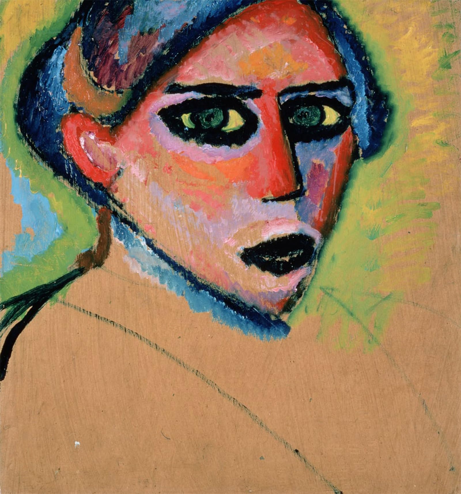ARTXLXXBN Famous Painting Art Wall Decor Abstract Art Picture Woman's Head by Alexej Von Jawlensky Animal Pictures for Home Decor 60x90cm