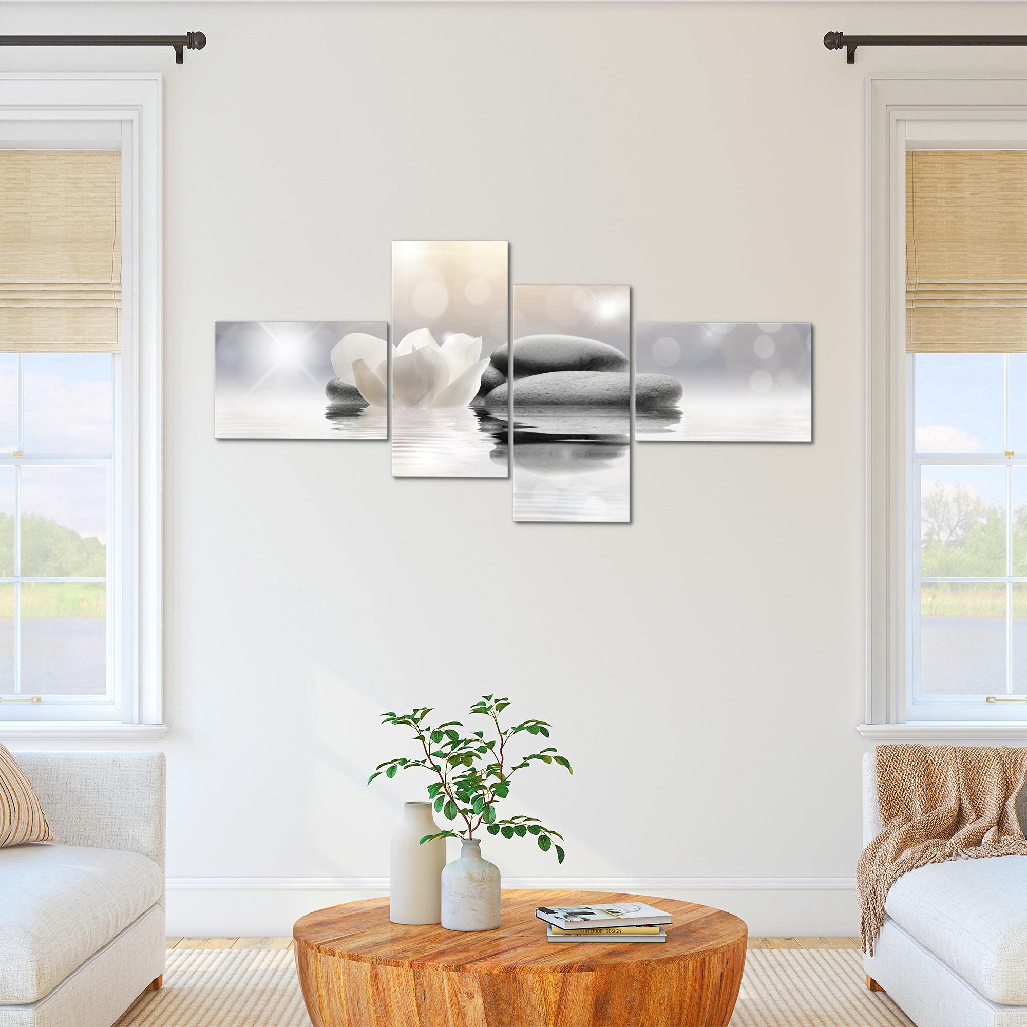 Runa Art Quadro XXL Fiori Tulipani 200 x 100 cm Stampa D'Arte Murale Tela Non Tessuta Decorazione Soggiorno Camera Da Letto 506041a
