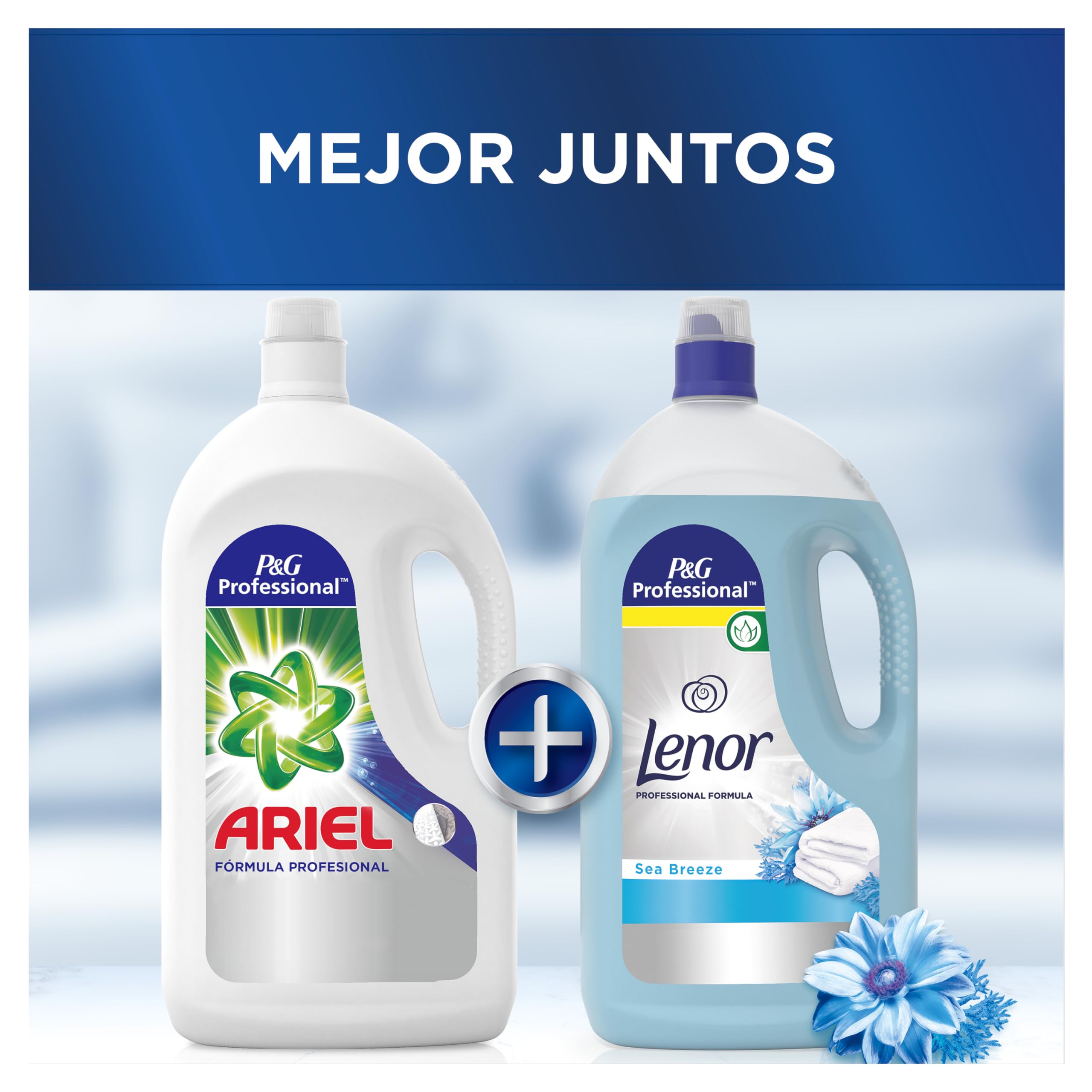 Ariel Professional, Detergente Lavadora Liquido, 120 Lavados, 6L (2 x 3L), Regular, Eliminación de manchas y limpieza increíbles