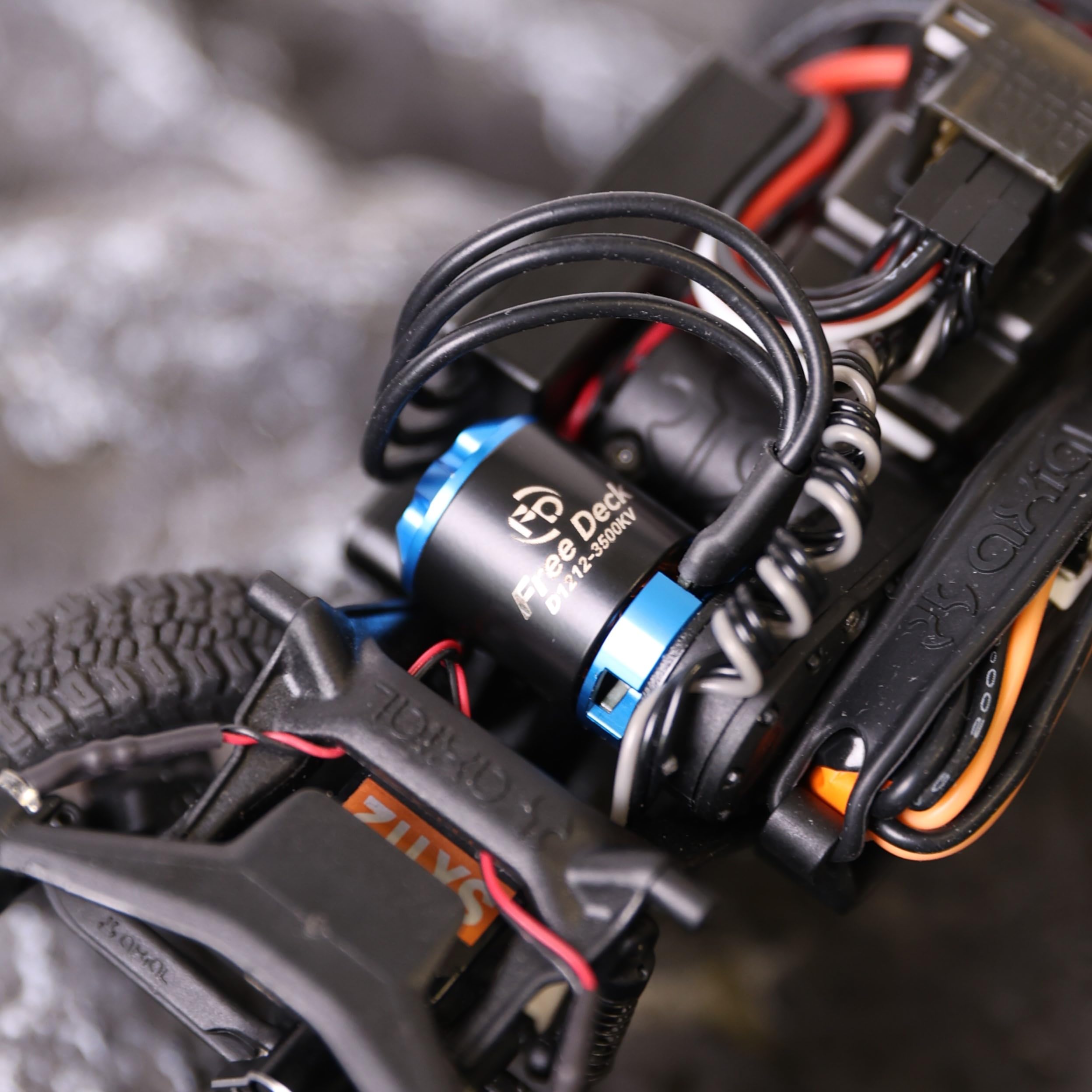 Outrunner Motore Brushless & 25A ESC Combo w/Bluetooth Tuning, RC Crawler Aggiornamento Parti per Axial SCX30 Ford Bronco Jeep
