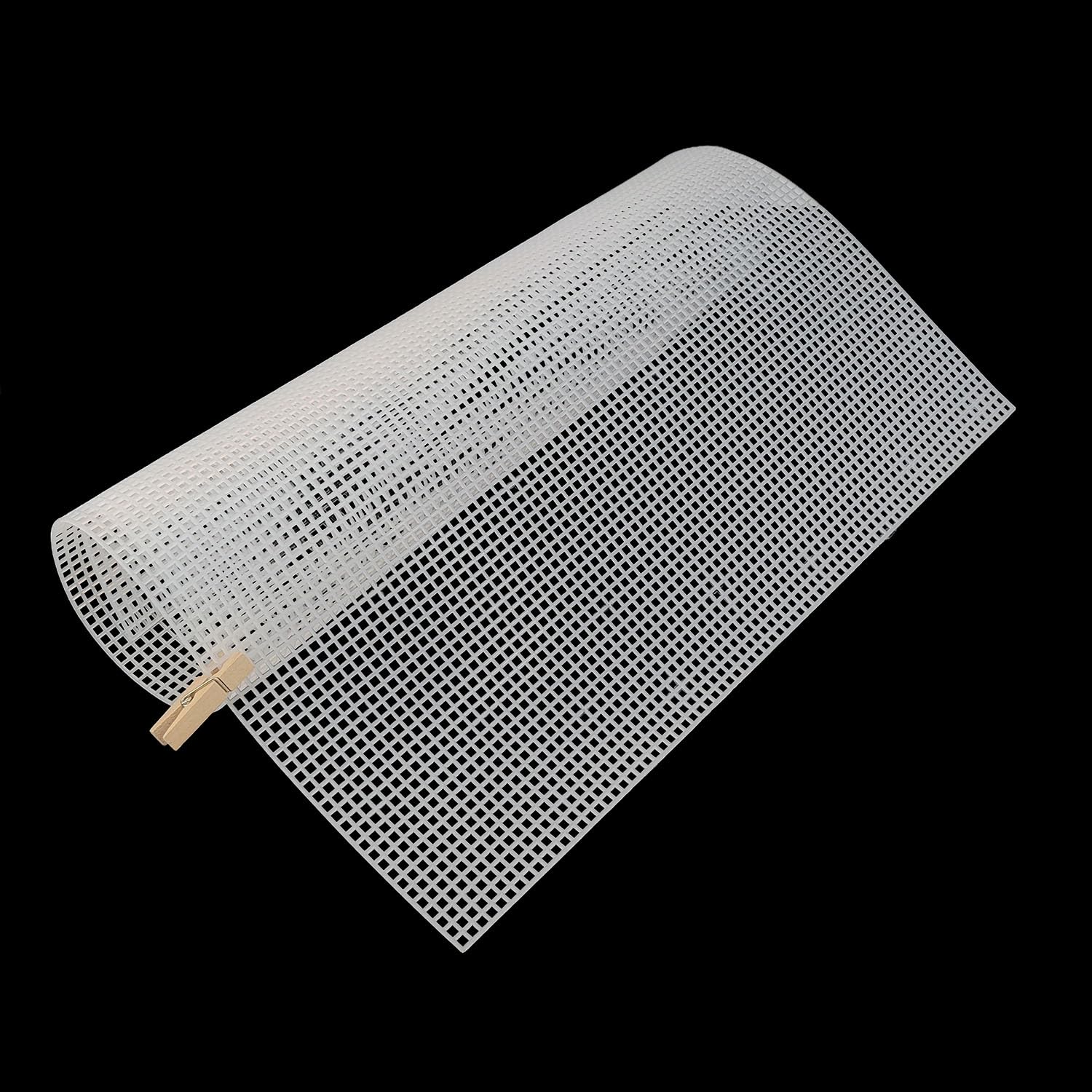 Aumni Crafts Embroidery Canvas Mesh Sheets 13x20 Inch (1 Sheet) Hole 3x3mm for Bag Purse Bottom Side Padding Rectangle White for Cross Stitching Knitting-image-8