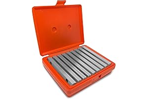 WEN 10349 18-Piece Precision-Ground 1/4-Inch Parallel Sets with Case