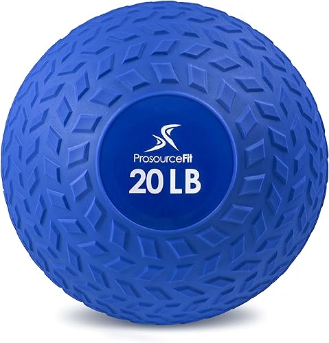 Miniatura 15 de ProsourceFit Slam Medicine Balls Tread Textured Grip Dead Weight Balls for Cross Training, Strength and Conditioning Exercises, Cardio and Core