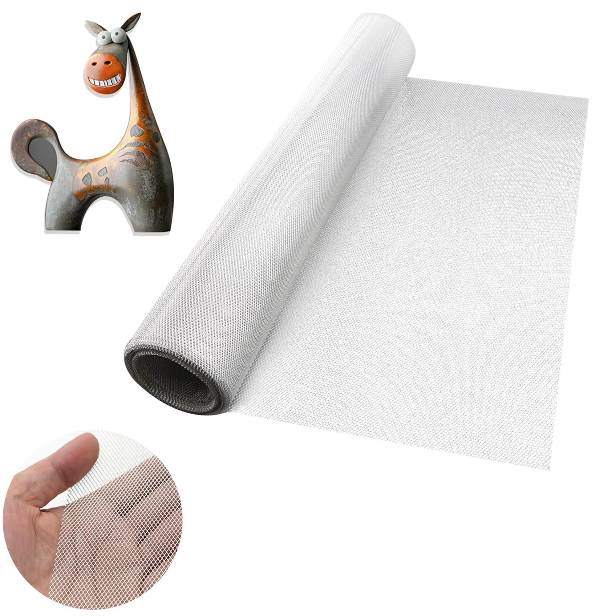 Aluminum Wire Mesh for Arts and Craft - Sculpting Mesh Roll 15.7 Inch by 16.4 Foot - Ideal for Sculpture Projects - Craft Wire Mesh for Crafts