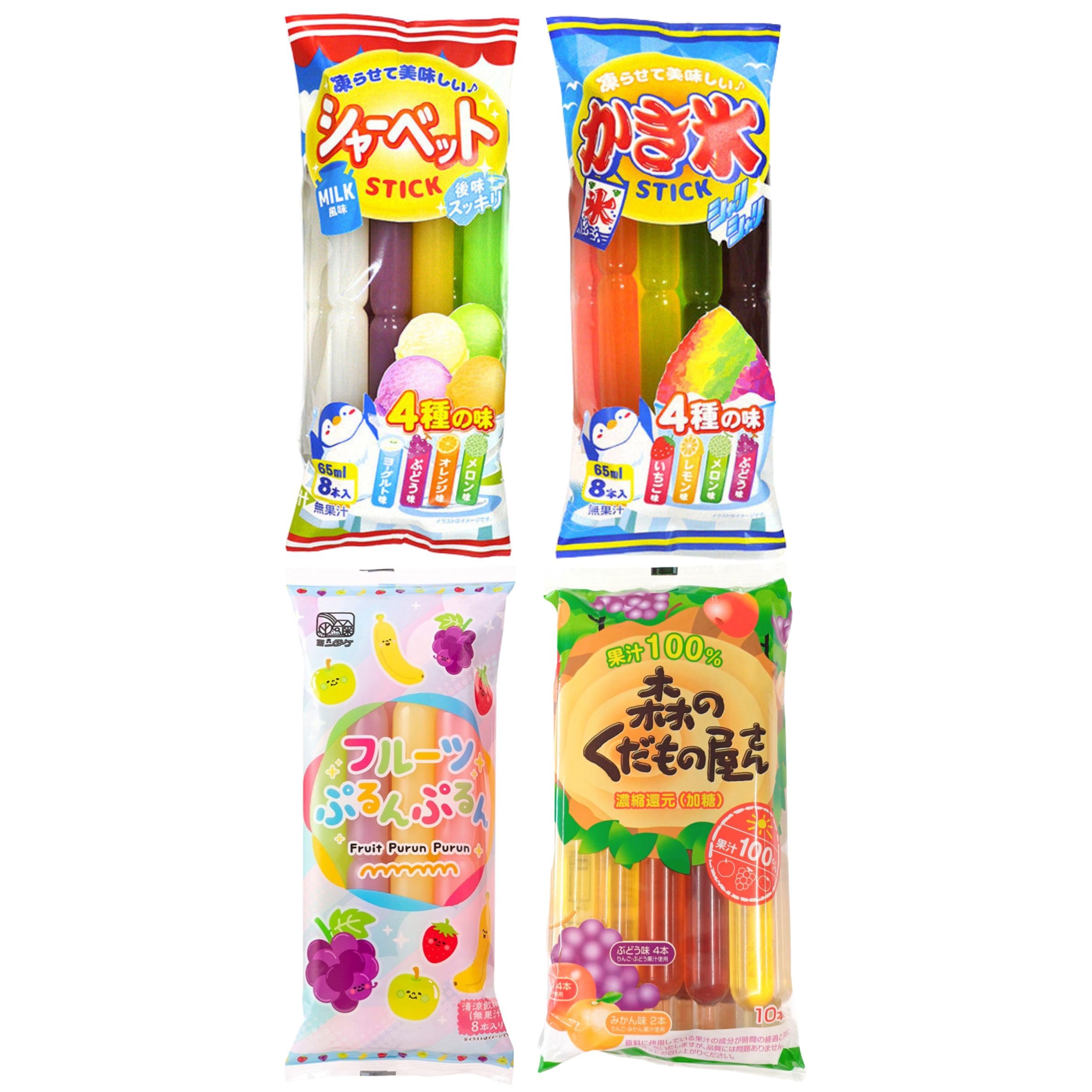 Amazon.co.jp: 【アソート】棒アイス チューペット 4袋(シャーベット