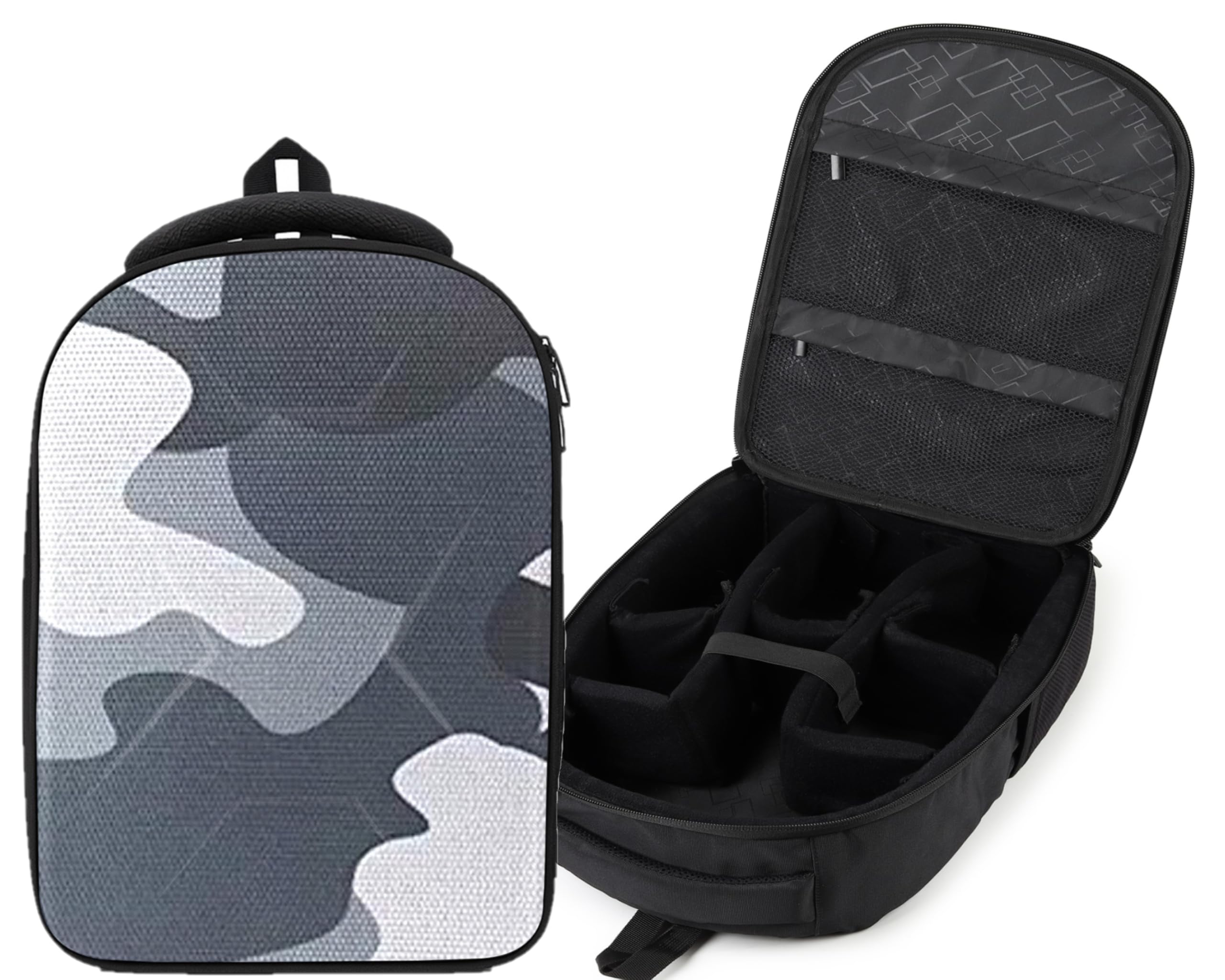 Camera Bag Hardshell Water Resistant Professional Camera Backpack with Rain Cover Customizable Shockproof Lens Pockets for DSLR Lenses Go Pro Canon Nikon Sony Cameras Accessories-image-29