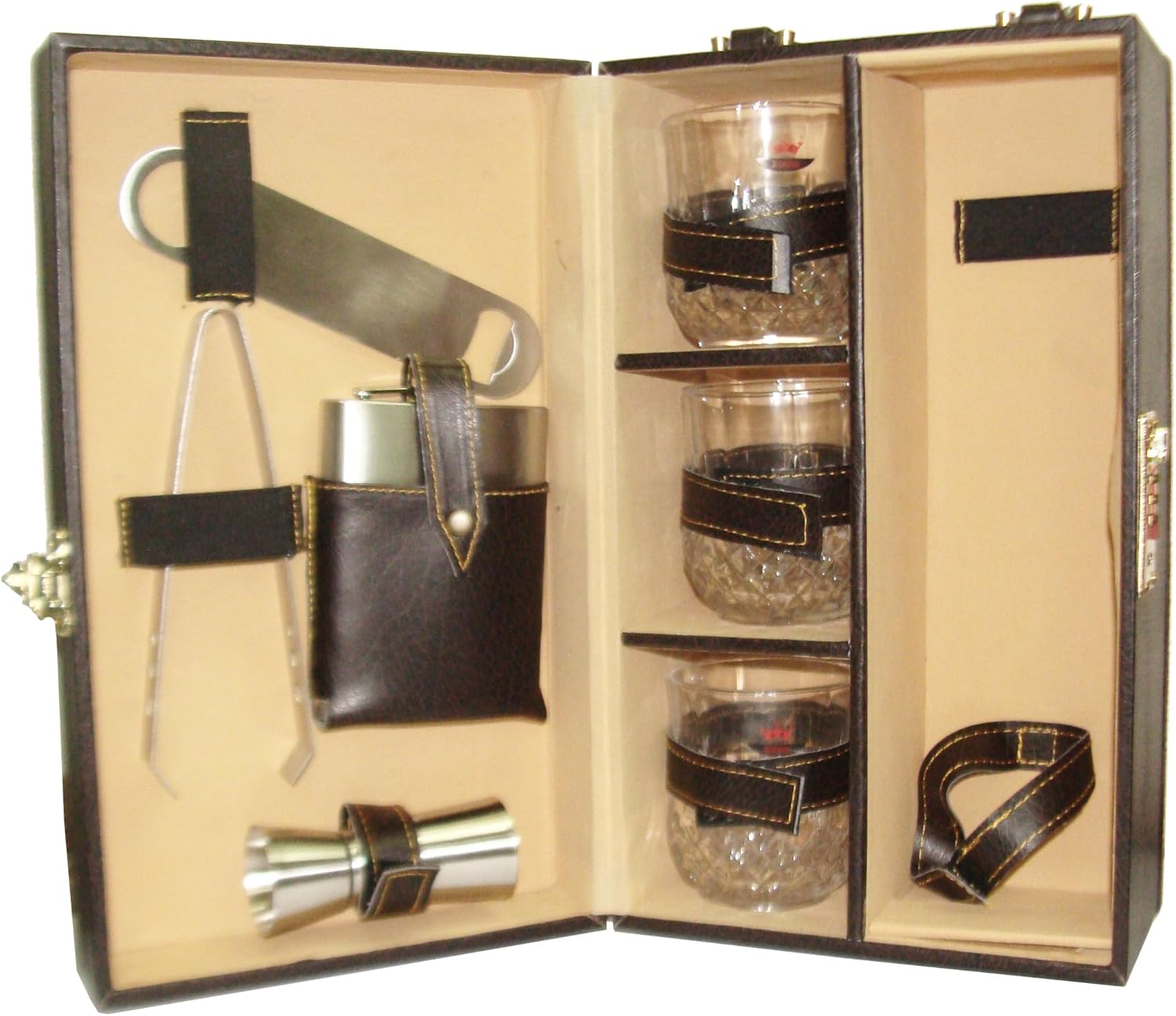 King International Stainless Steel Bar Tool Set With Brown