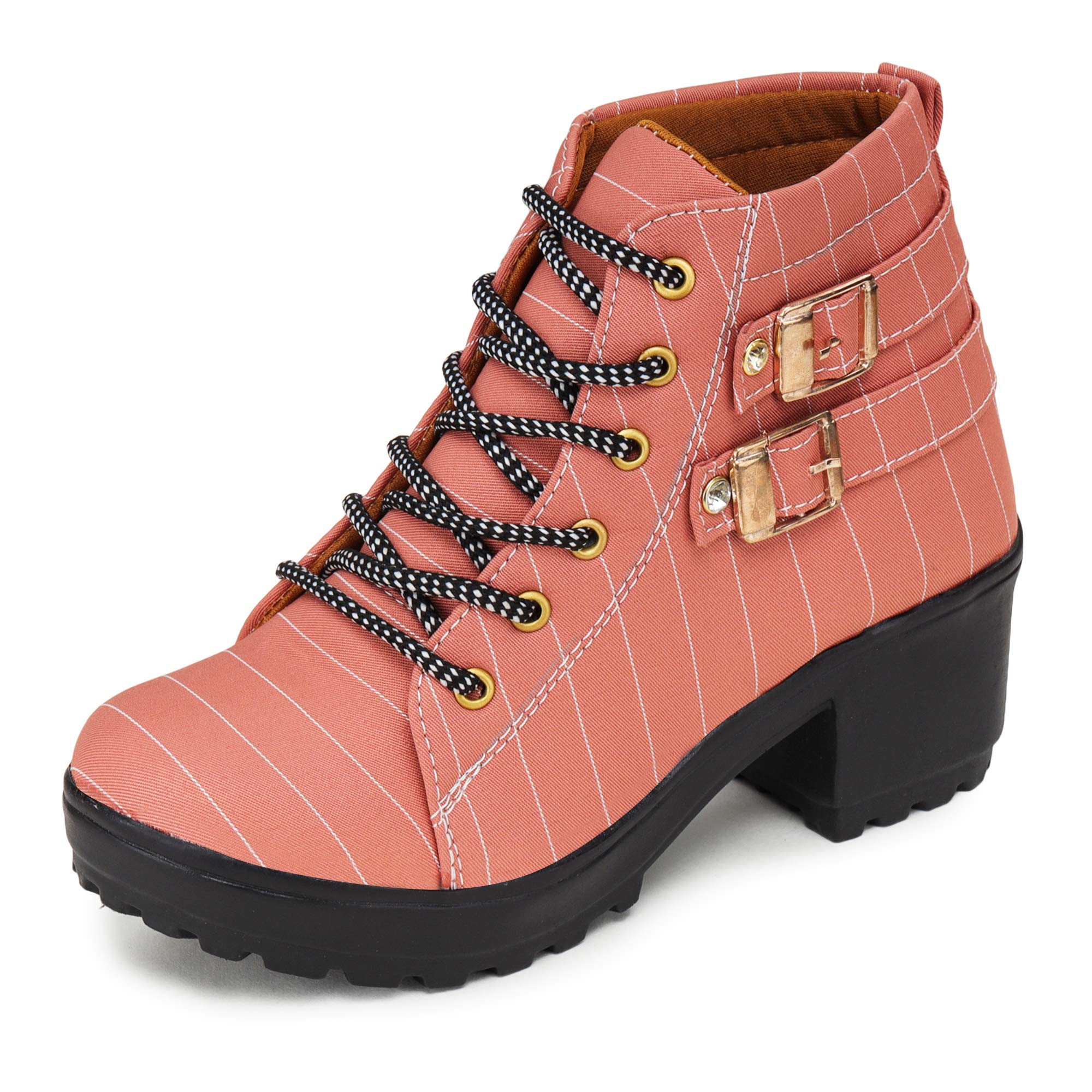 D-SNEAKERZ Casual Sneakers For Women High Heel Ankle Long Boot Shoes for Girls, New Model, Light weight High Heel Sneaker 9616 Pink color (B095BRMR5D) Amazon Price History, Amazon Price Tracker