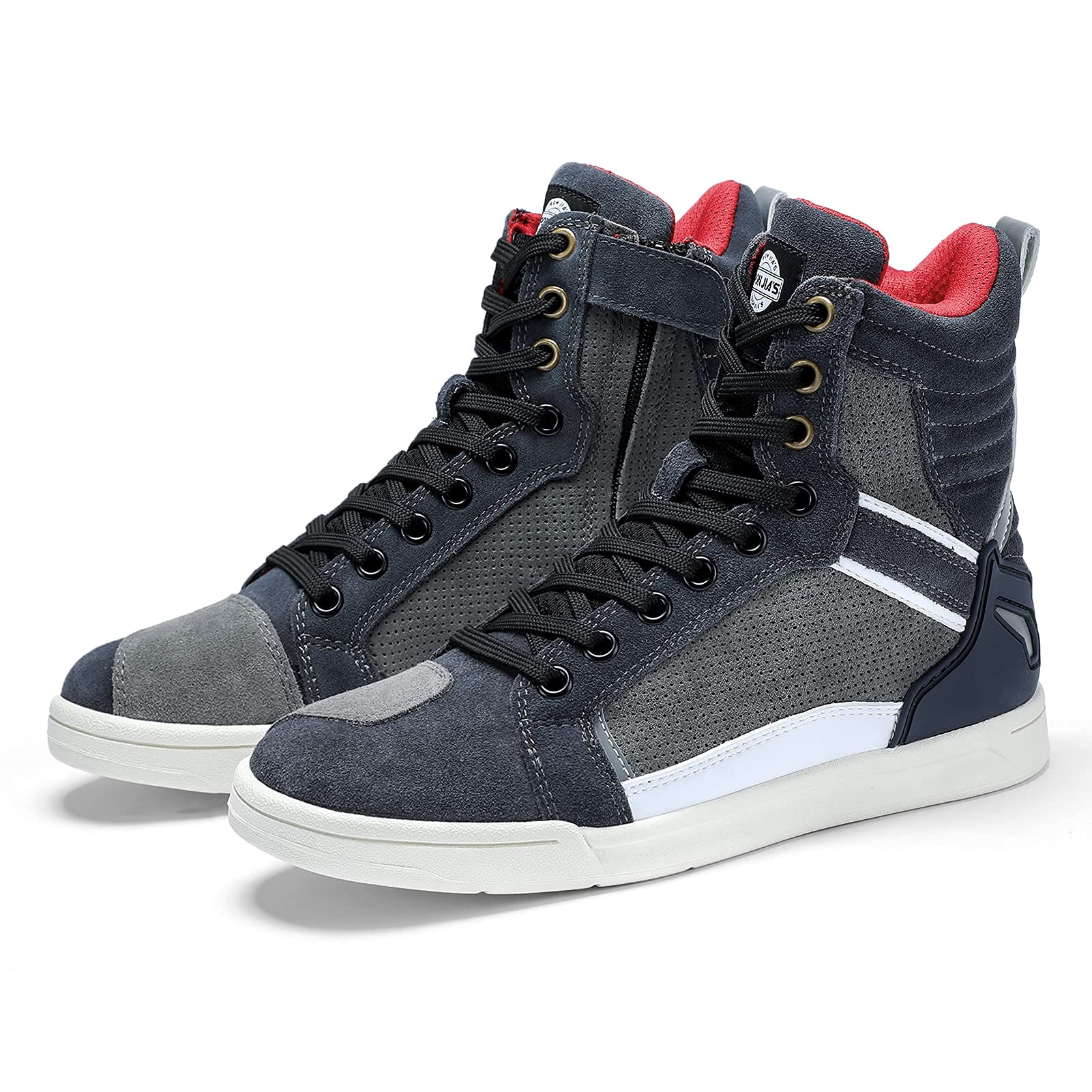 Buy BORLENI Motorcycle Boots Street Riding Shoes AntiSlip Outdoor