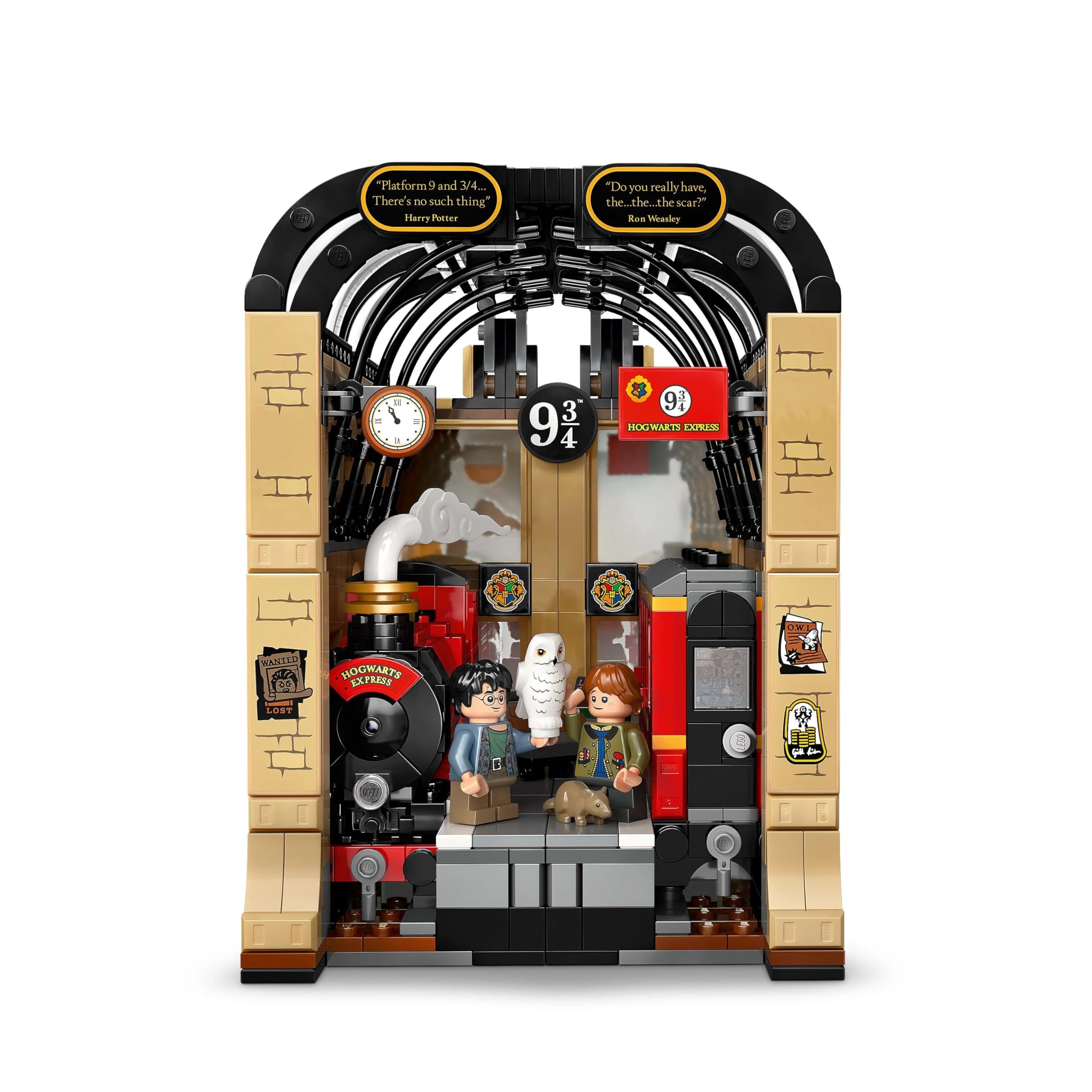 LEGO Harry Potter Book nook: Ekspres do Hogwartu 76450 | Podpórki do książek, zabawka dla 10-latka do ekspozycji, prezent dla fana Harry’ego Pottera, klocki dla dzieci, 832 elementy
