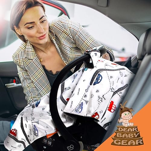 Miniatura 4 de Dear Baby Gear Toldo para asiento de automóvil, funda de asiento de automóvil infantil de alta calidad para máxima protección y estilo,