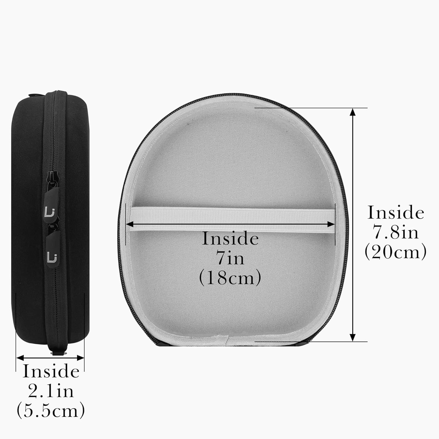 Headphones Carrying Case for Bose QuietComfort QC35, QC25, QC2, QC15, AE2w, AE2i, AE2, SoundLink, SoundTrue, Parrot Zik 1.0, Sony 950BT / Headset Protective Hard Travel Bag (L-Rubber) - Image 4