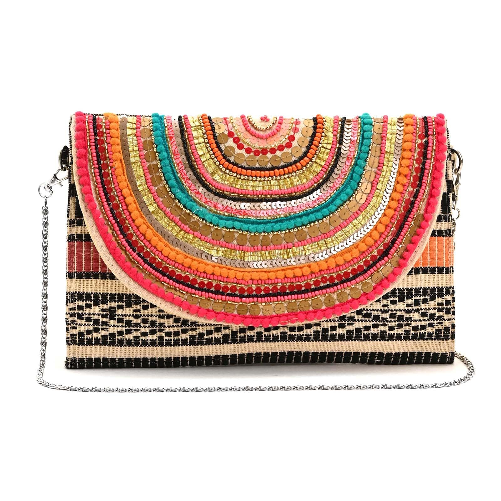 Boho Girl Paradise Embellished Jacquard Bag Crossbody Bag Phone Bag For Girls Crossbody Shoulder Bag Sling Bag With Detachable Shoulder Strap Cute Front Embroidery Versatile Girls, Multicolor (B0BRPXQRJ7) Amazon Price History, Amazon Price Tracker