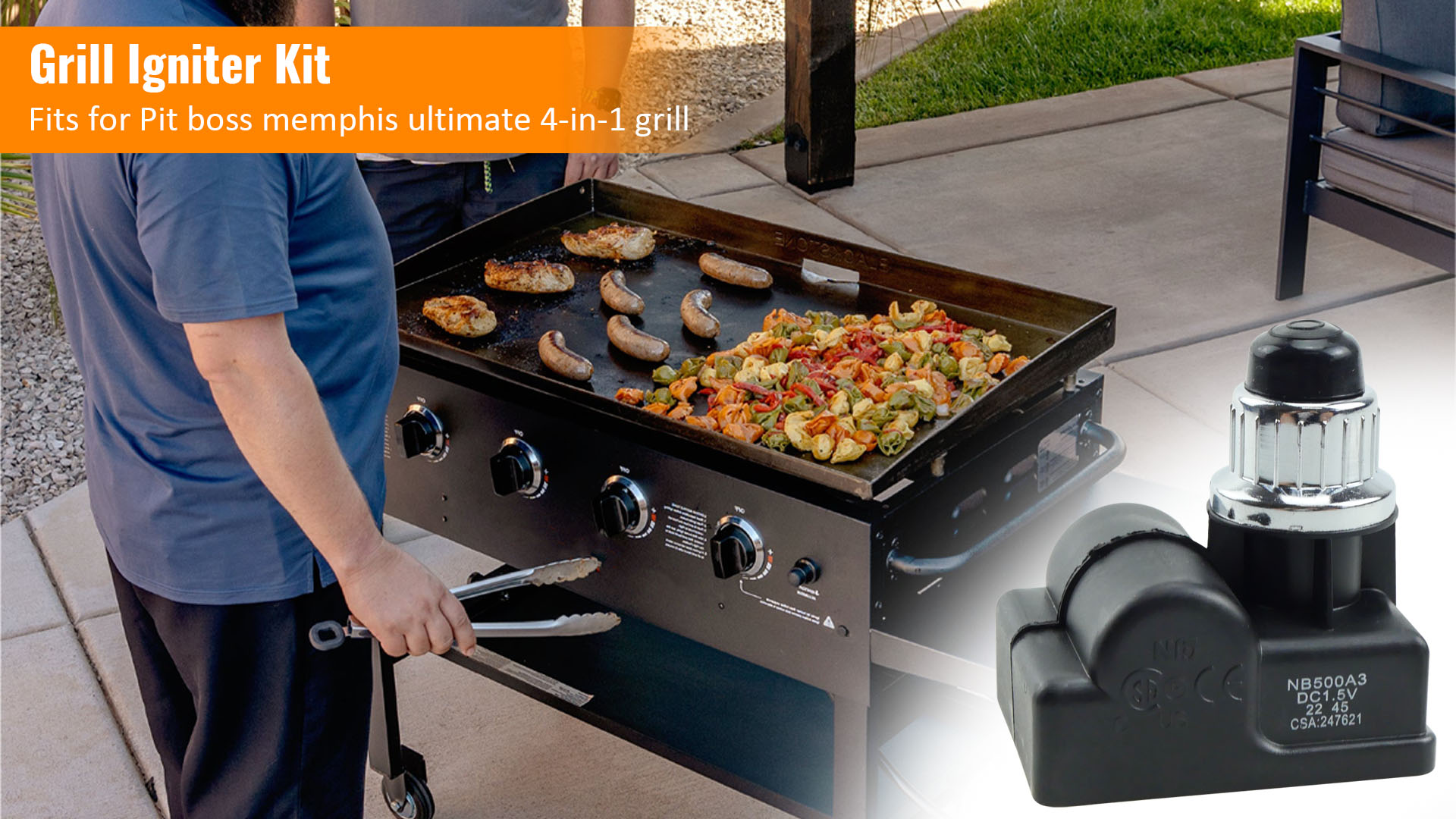 Pit Boss Grill Igniter Replacement TS-IG3007 Lgnitor Kit