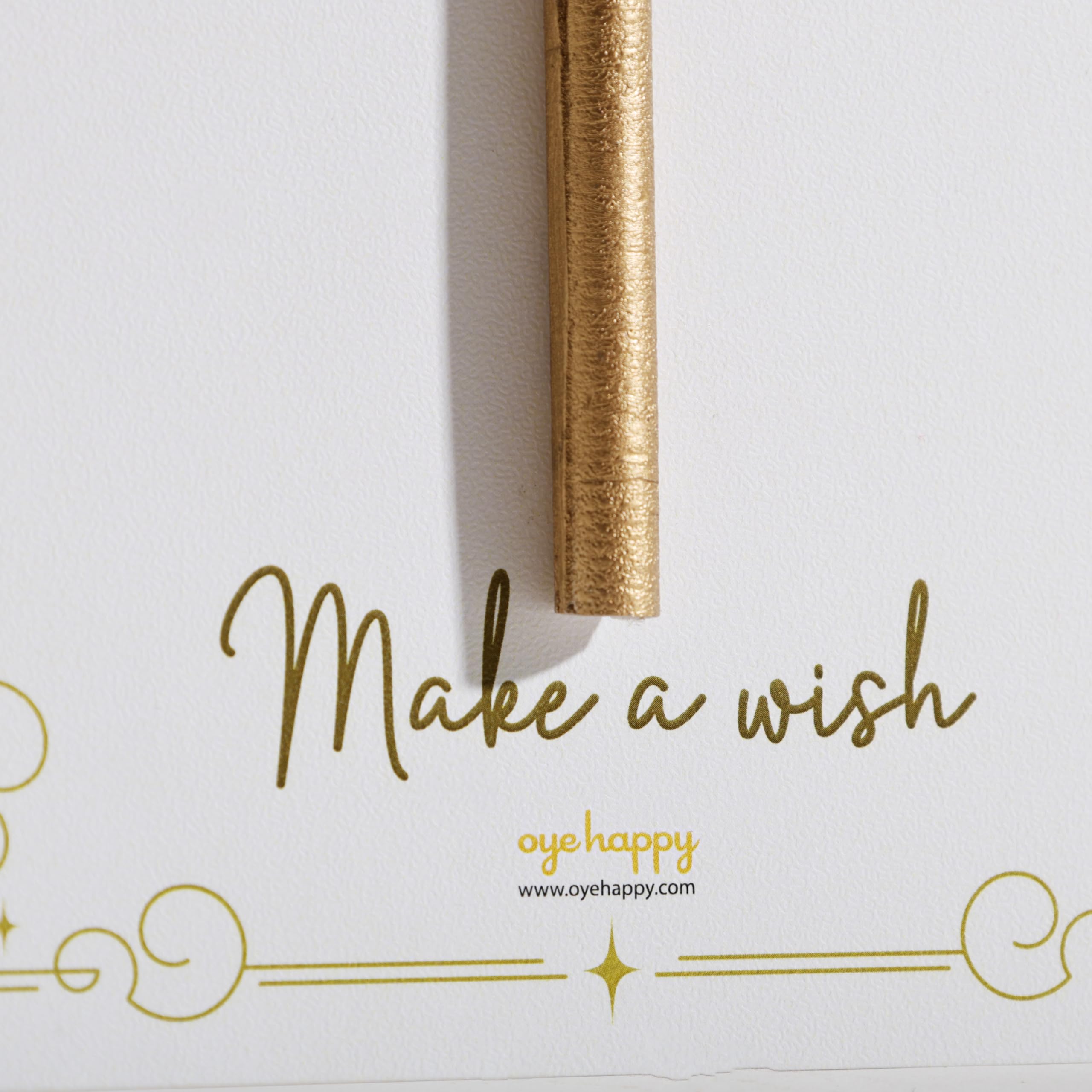 Oye Happy - Magic Candle Greeting Card β Light-Up Wish Card for Christmas & New Year | Unique Candle Greeting Card for Loved Ones | Festive Wish Card for Couples, Friends & Family | 5x7 Inches 2