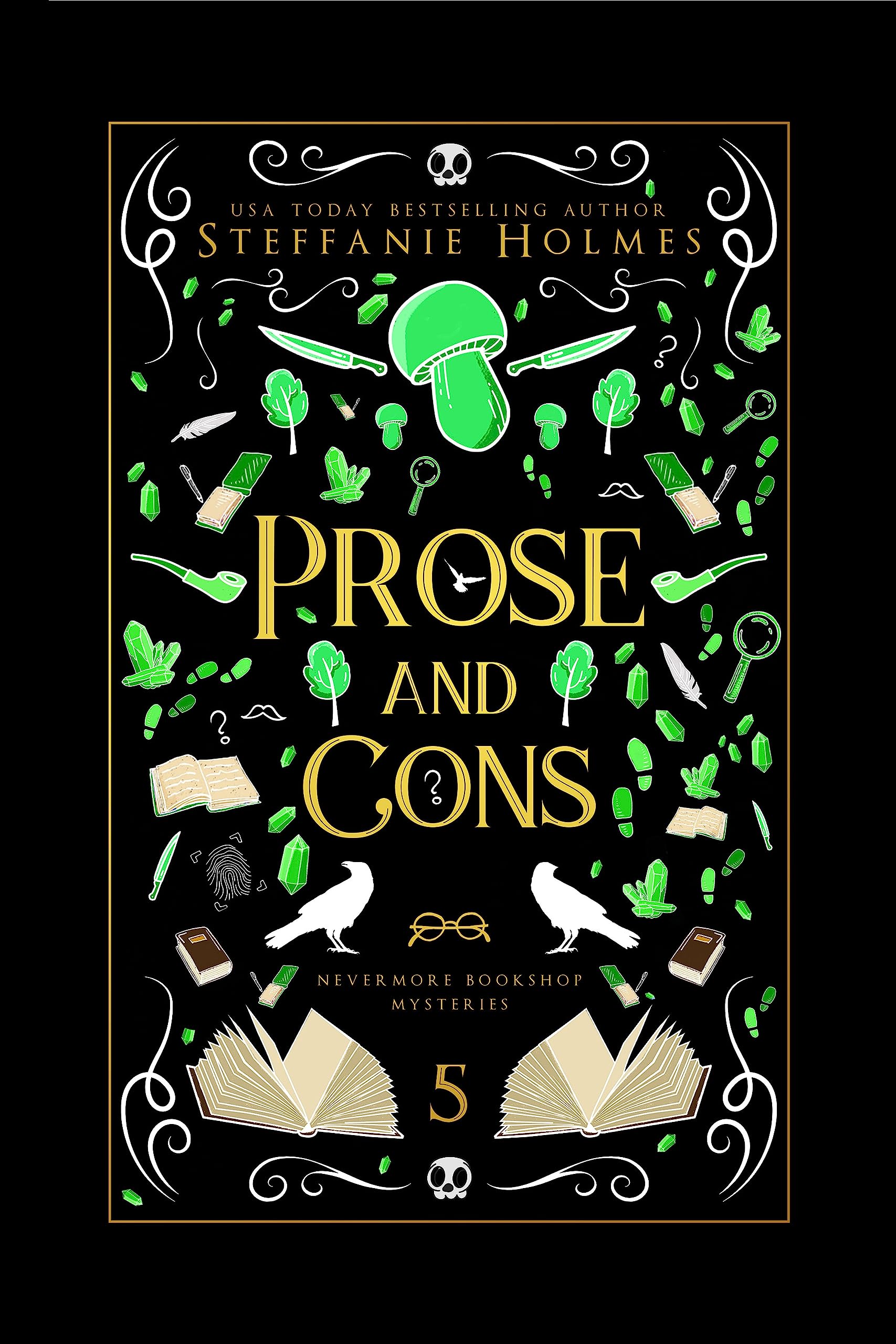 Prose and Cons: a reverse harem murder mystery (Nevermore Bookshop Mysteries Book 5)