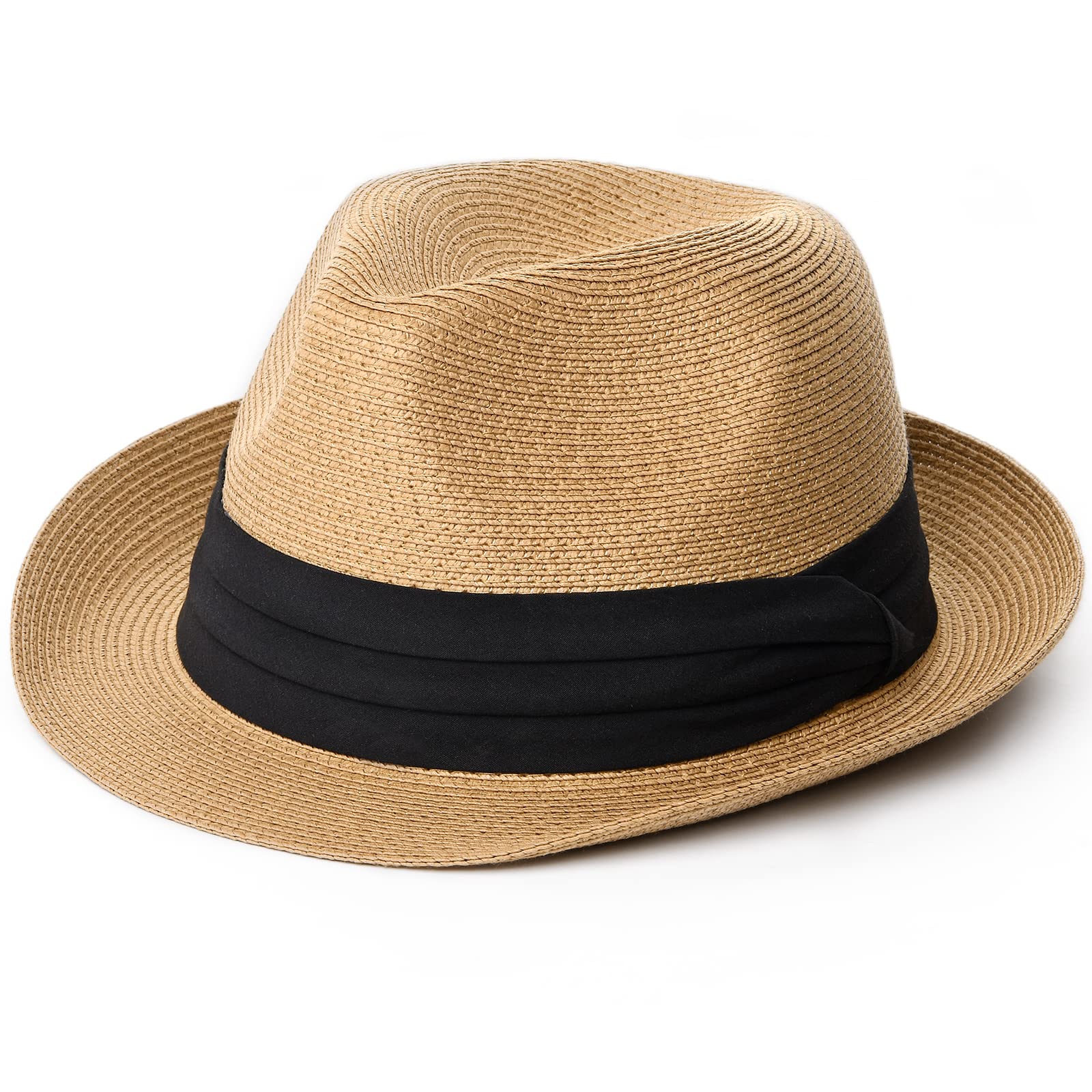 FURTALK Sombrero de Paja de ala Ancha para Mujer Sombrero de Paja de ala Ancha para Hombre Sombrero de Paja de ala Ancha para Mujer