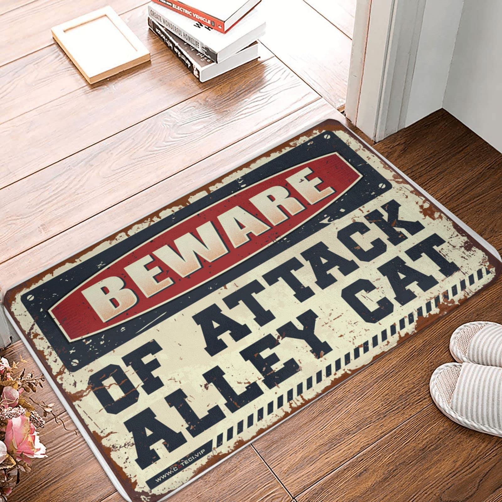 Tapis de porte intérieur rétro Dsoluuing 50x80 cm tapis entrée maison