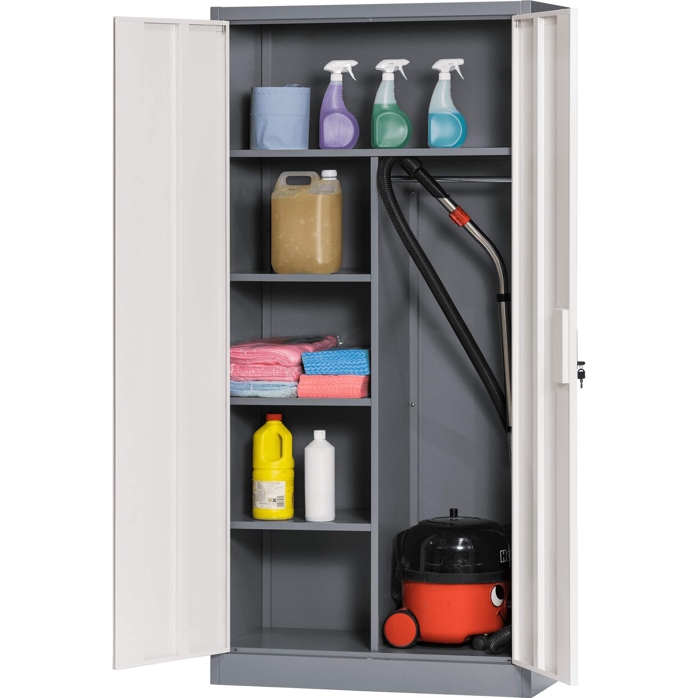 Buy The Workplace Depot Metal Lockable Office Garage Utility Room, Cleaning Storage