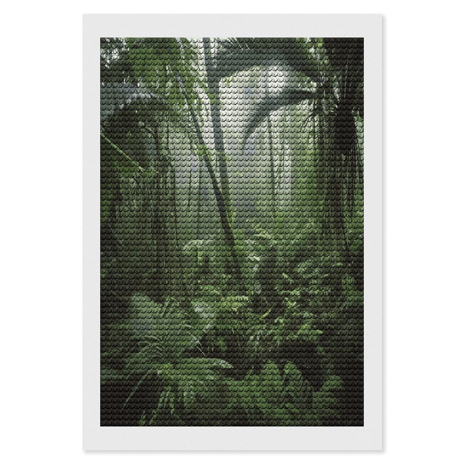 LDGSUPH Tropical Rainforest Diamond Painting Kits for Adults Paint with Diamond Pictures Art DIY Full Drill Diamond Dots Painting Personalized Diamond Photo for Home Wall Decor Gift 8"x12"