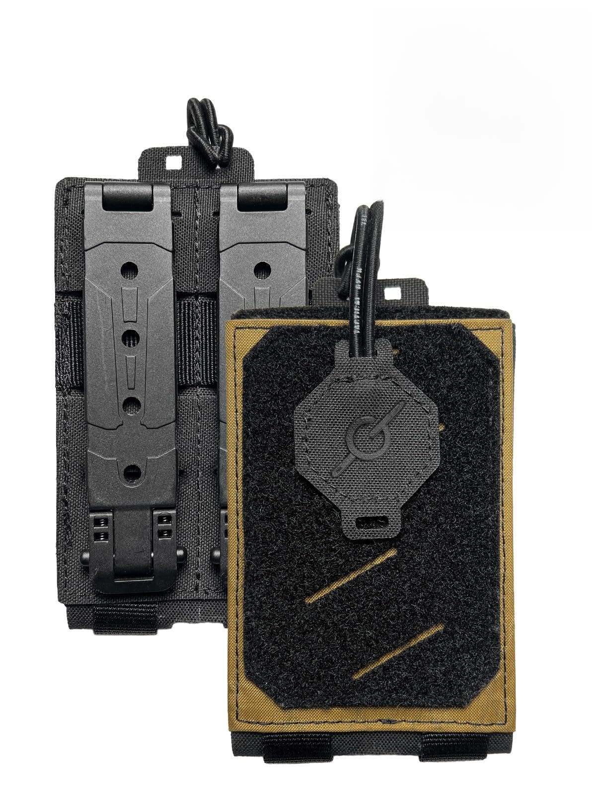 TACTICAL_GEEK EXT16 MOLLE etui na telefon komórkowy, kompaktowa torba na pasek na smartfon z nylonu z paskiem mocującym, klapa na rzep zapewnia szybki dostęp, nadaje się do plecaka i paska na ramię