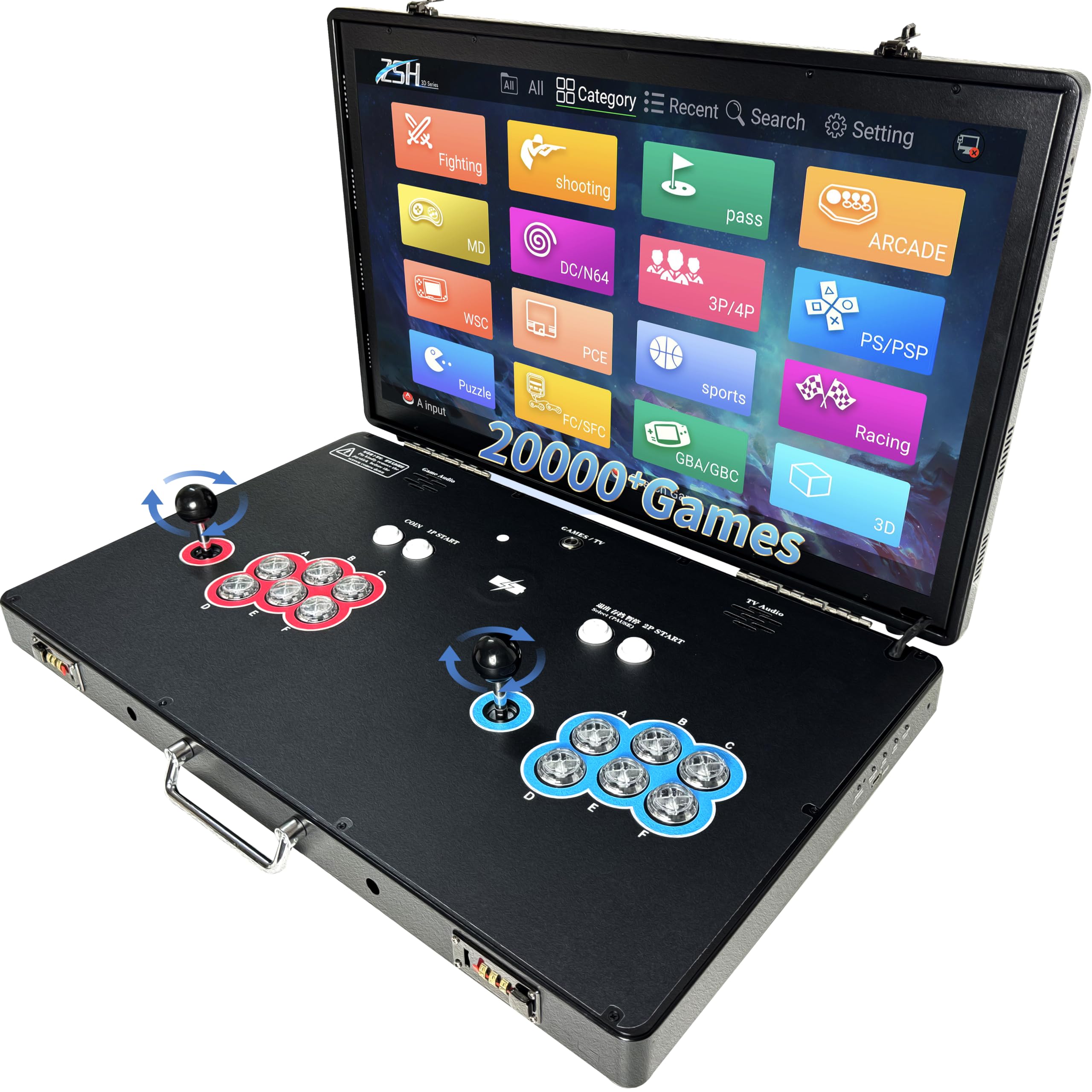 SUPER RETRO CASTLE 動作確認済 付属品完備 美品 送料無料 Amazon.com: Portable Foldable Tabletop Arcade Machine 27-inch