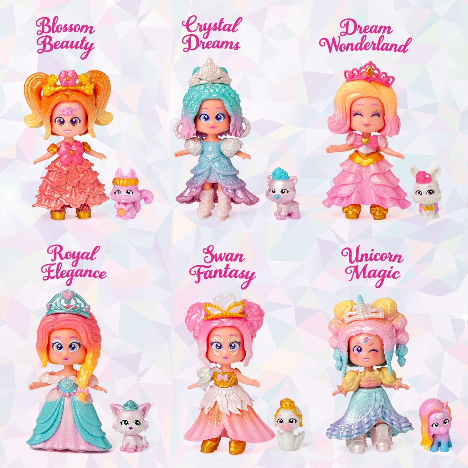 KOOKYLOOS Seria Princess DREAM WONDERLAND – Kolekcjonerska laleczka z serii Princess. Zawartość: 1 laleczka, 1 zestaw strojów i butów,1 akcesorium oraz 1 zwierzątko. 1 laleczka, 3 różne minki!