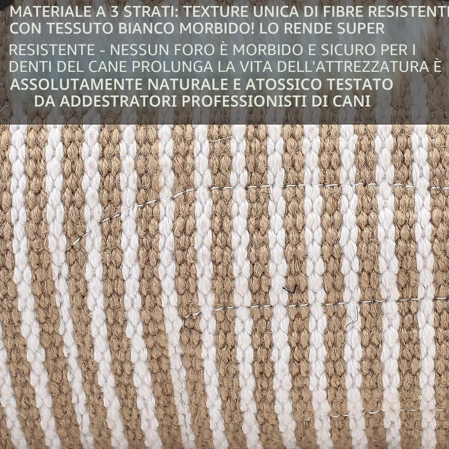 Kit di Allenamento per Cani, Protezione Braccia in Juta 60x30 cm per Cani di Taglia Media
