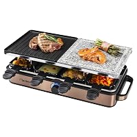 Bestron ARG1200CO - Raclette, in plastica/metallo/acciaio INOX