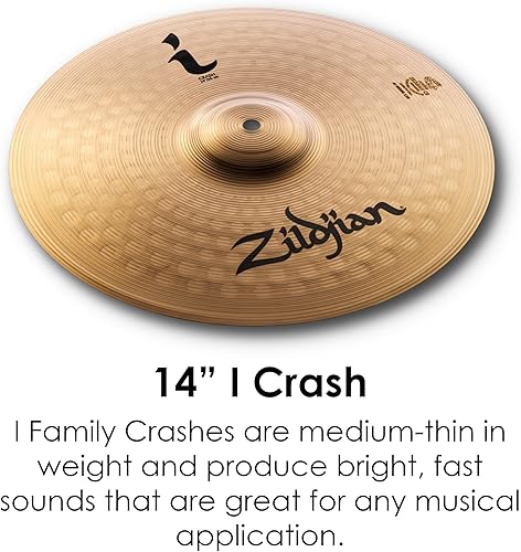 Miniatura 5 de Avedis Zildjian Company I Family Essentials Plus Paquete de platillos de 13 pulgadas, 14 pulgadas, 18 pulgadas (ILHESSP)