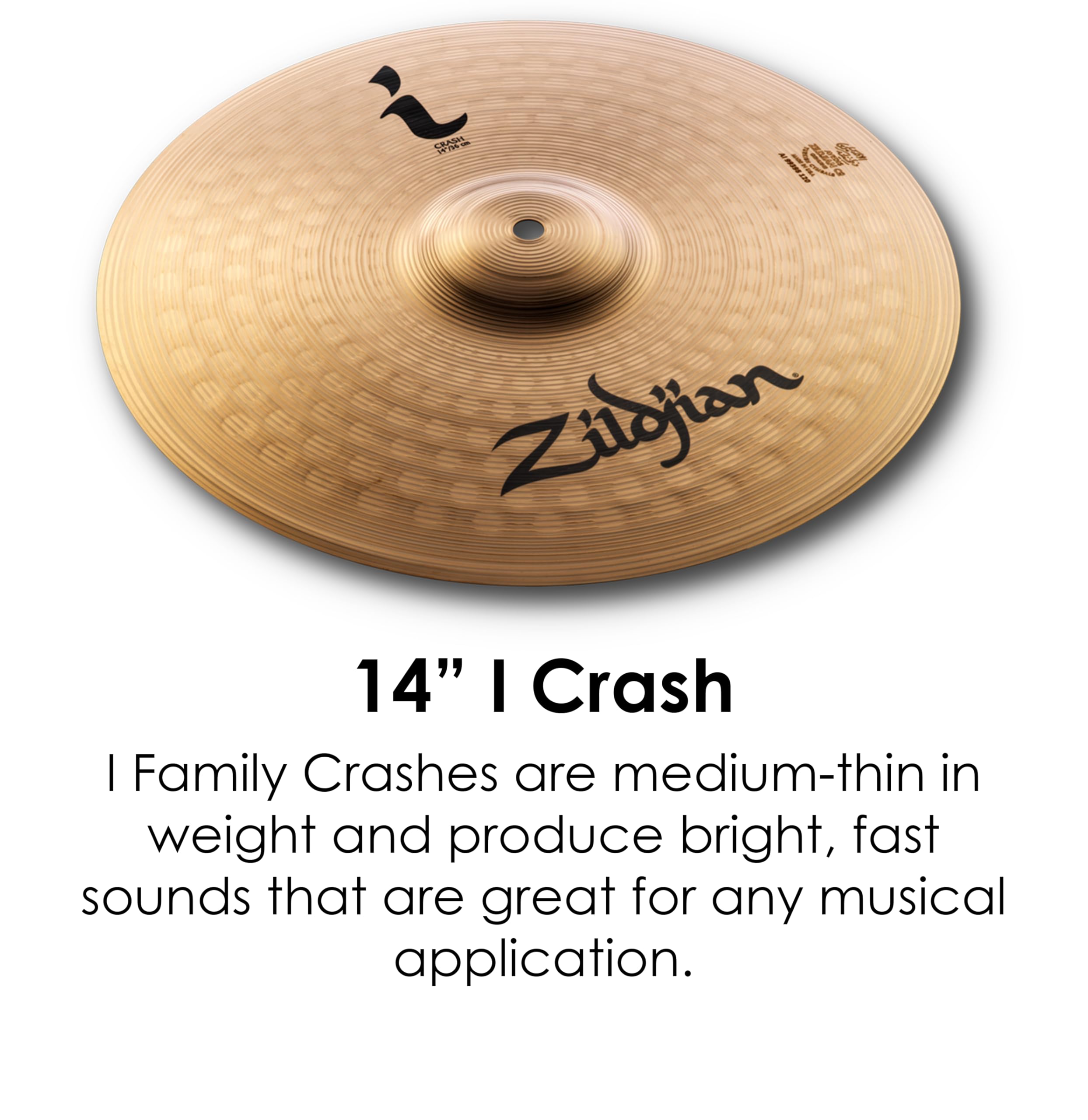 Zildjian ILHESSP I Family Series - Essentials Plus Cymbal Pack - (13"H, 14"C, 18"CR)