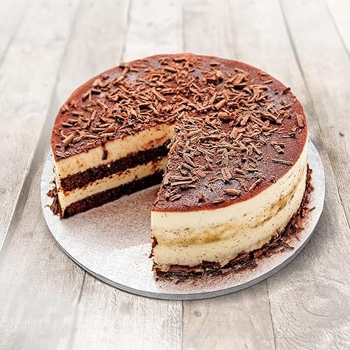 Miniatura 6 de MOVINGSHOOT Spec101 - Tambores redondos para tartas, 12 pulgadas, paquete de 12 tablas de tambor para tartas blancas con bordes lisos de 12 pulgada