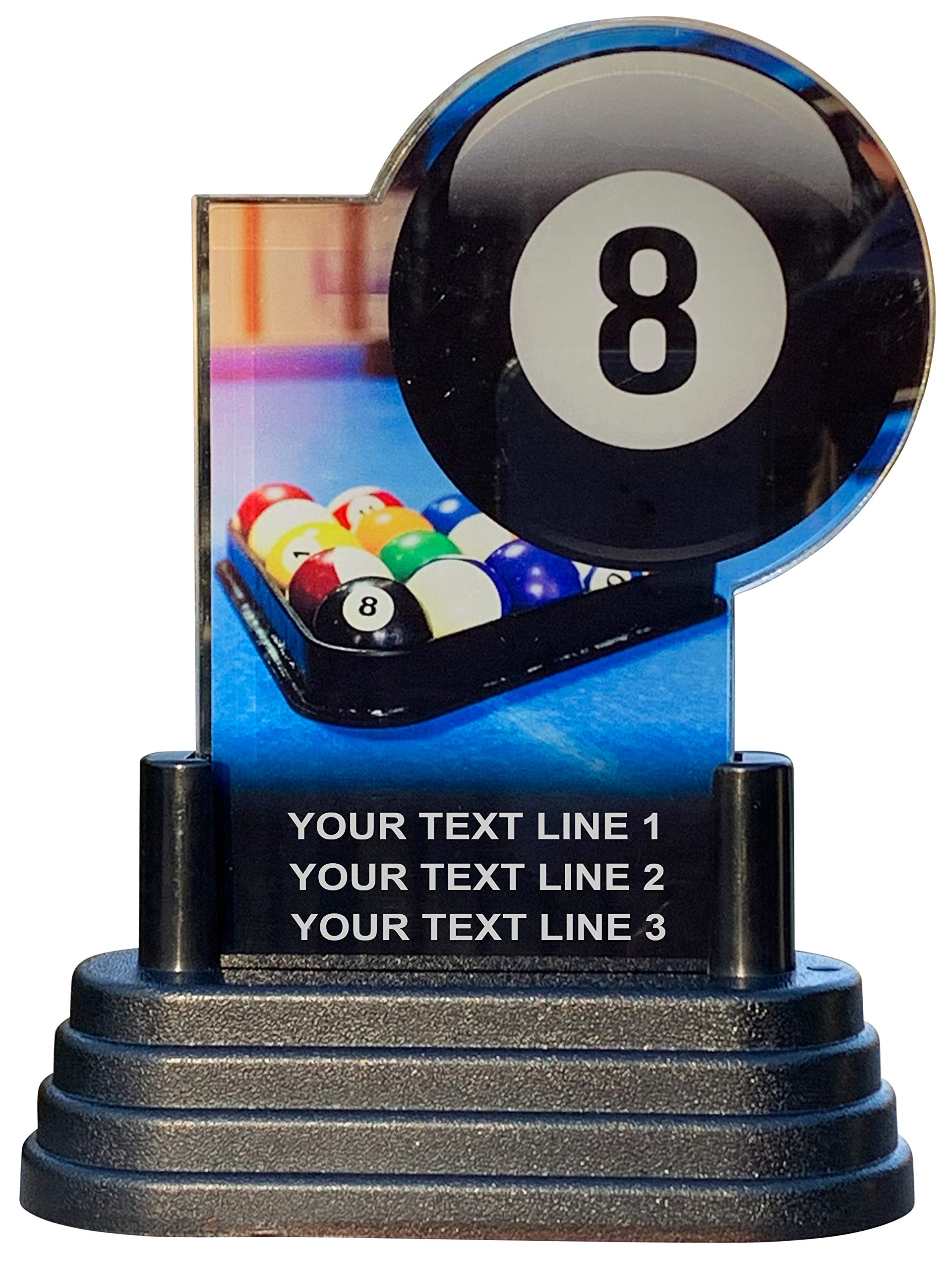 Express Médailles De Billard Pour Homme Avec 4 Décalcomanies Dorées Pour Personnaliser La Base Ronde Noire (1