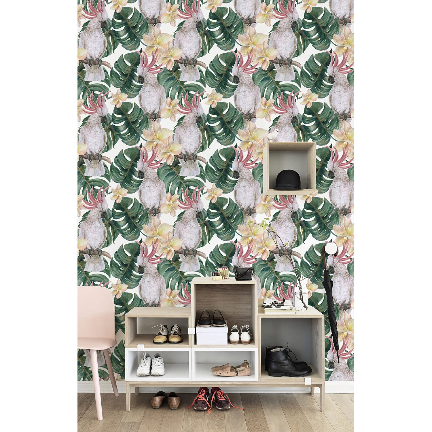 Papier peint mural perroquets tropicaux créez une ambiance de jungle dans votre chambre