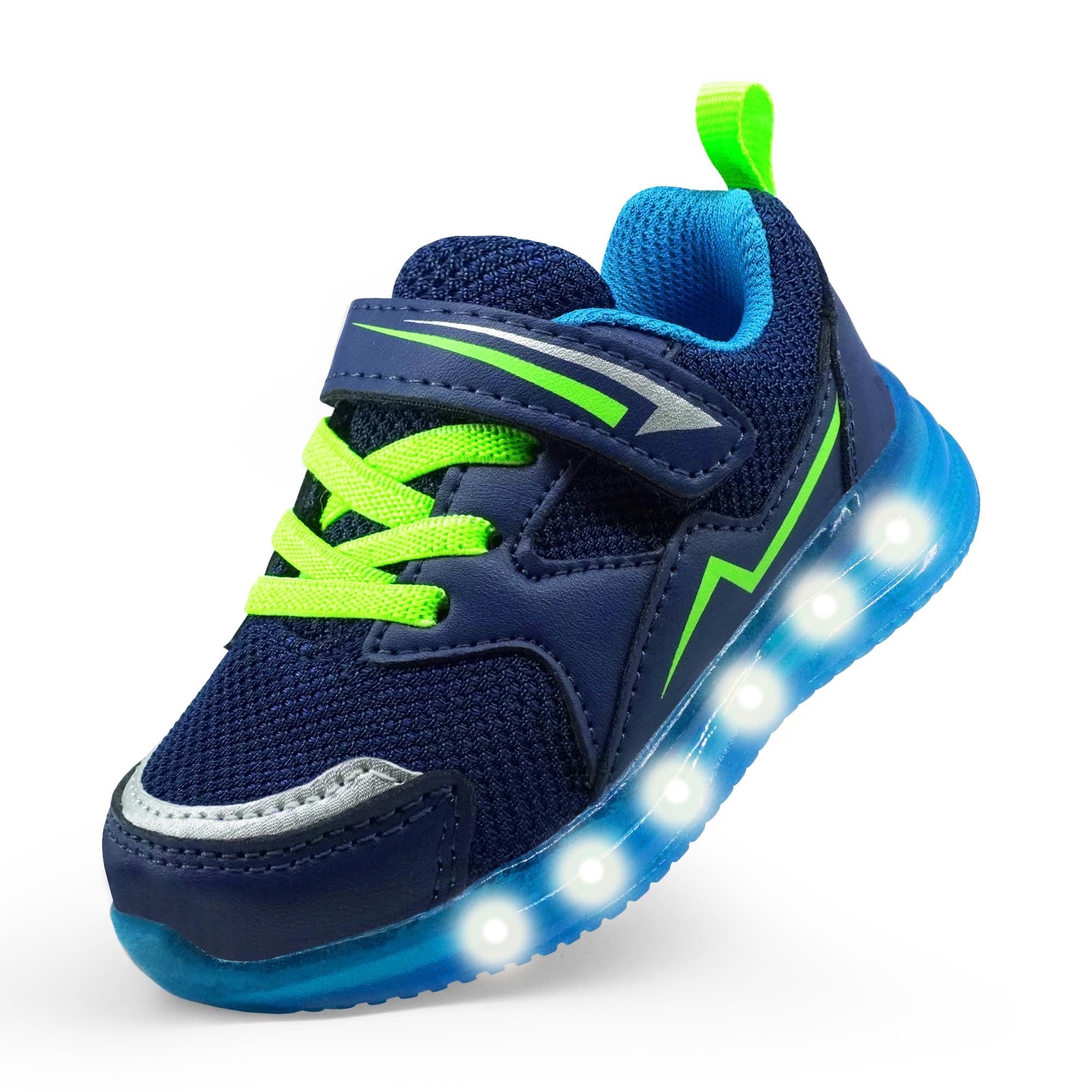 Floranate Scarpe da tennis e da passeggio con luci a LED lampeggianti, leggere, per bambini e bambine