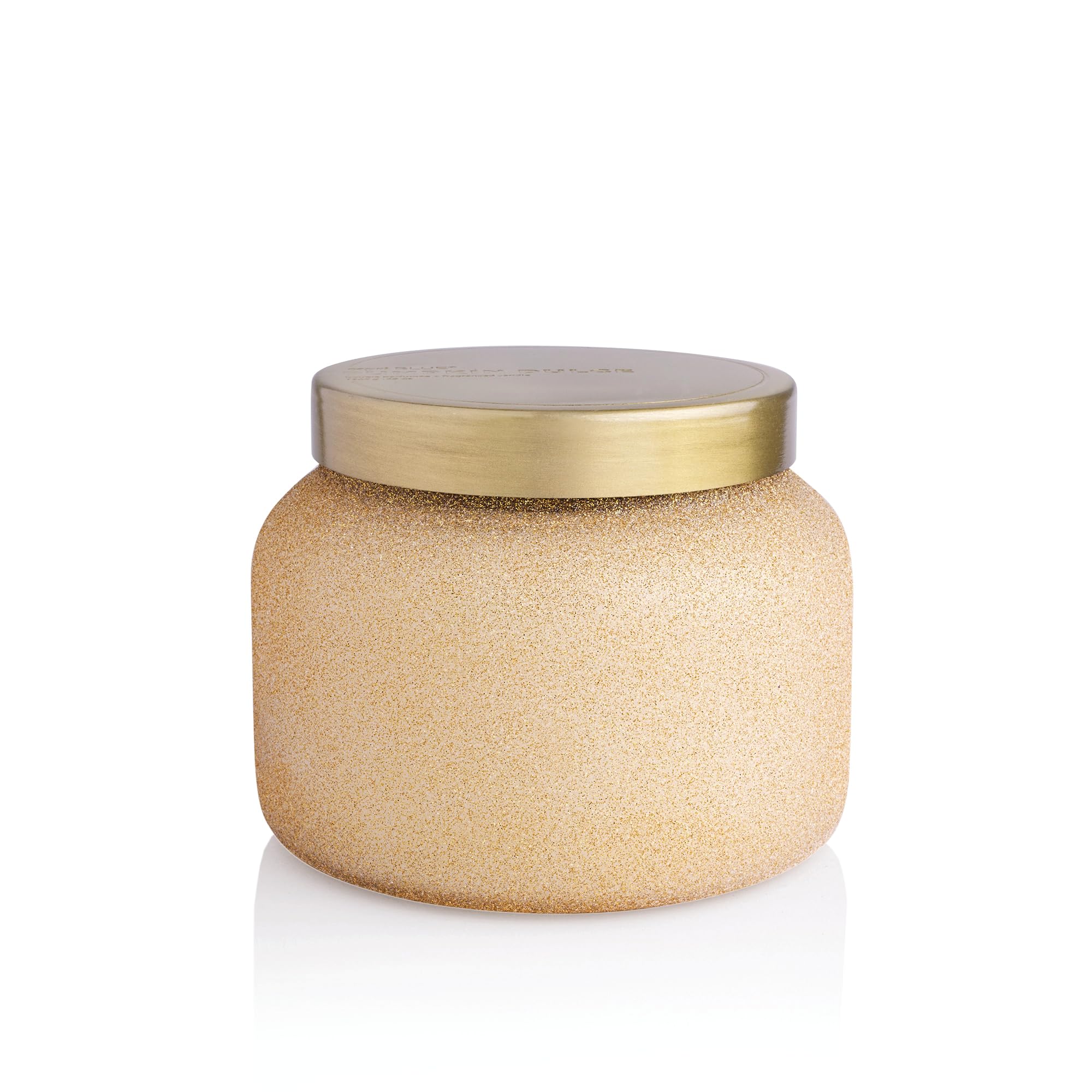 Capri Blue Jumbo Glam Jar Candle - Long Lasting Soy Wax Blend - Glitter Candles for Home Scented with Luxury Holiday Scents (Pumpkin Dulce, 48 oz)