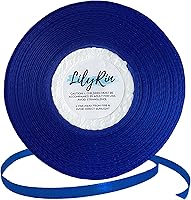 Vista 17 de Cinta de color malva antiguo de 1/4 de pulgada, rollo de satén de 36 yardas, perfecto para arte, boda, baby shower, embalaje de cumpleaños, álbumes