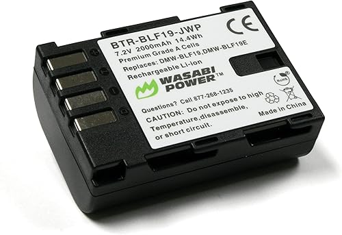 Wasabi Power Batería para Panasonic DMW-BLF19 y Panasonic Lumix DMC-GH3, DMC-GH4, DC-GH5, DC-GH5S, DC-G9