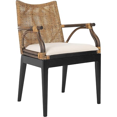 Amazon Com Christopher Knight Home Rodney Indoor Woven Faux Rattan Chairs With Cushions Set Of 2 Light Brown And Beige Finish Furniture Decor