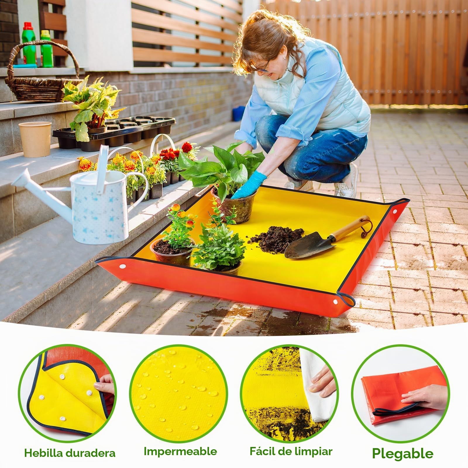 Mactoou 30 Piezas Maceta de Plástico con Estera de Jardinería, 8.9cm 10.2cm 12.7cm Maceta Transparente para Orquídeas con Agujeros de Drenaje para Balcón Interior y Exterior