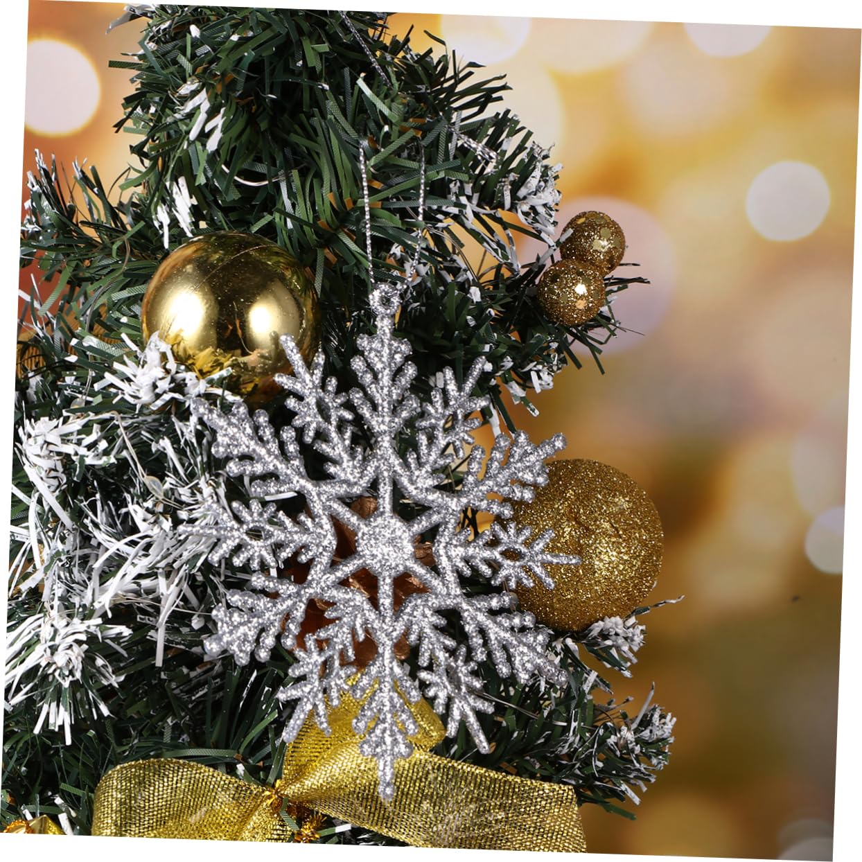Amosfun 3 Sätze Weihnachtsschneeflocken Schneeflocke Weihnachtsbaumschmuck Weihnachtsfeier Liefert Dekorationen Weihnachtsdeko Christbaumanhänger Schneeflocke Aus Plastik Stück * 3