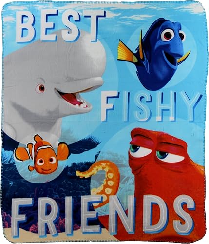Cobija de polar para niños, 50 X 60 pulgadas, Poliéster, Finding Dory Friends, talla única