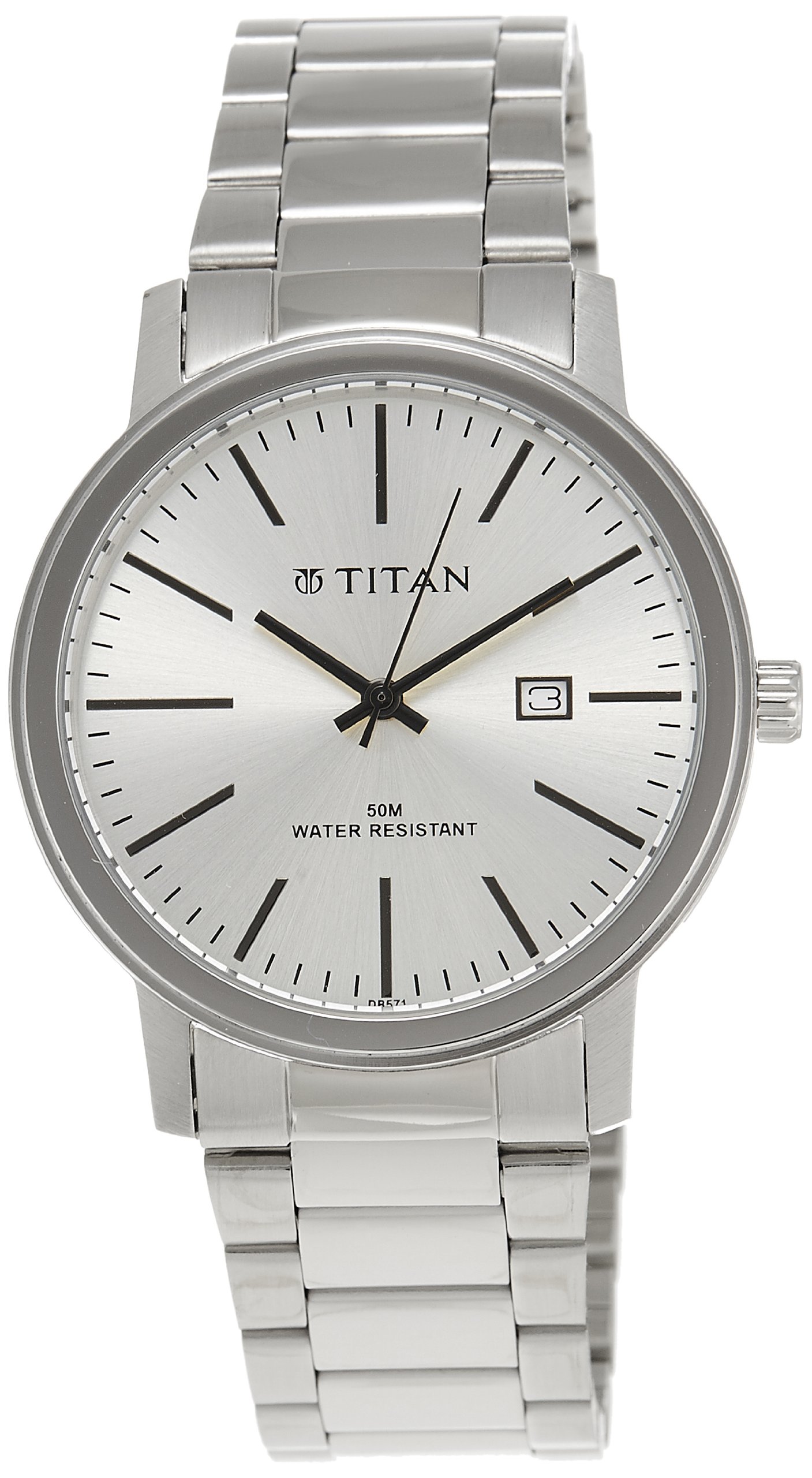 Titan Tycoon Analog Silver Dial Men's Watch - NK9440SM02 / NK9440SM02