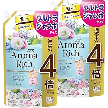 抹茶　アロマリッチ　サラ　2000ml 12セット Amazon | 【まとめ買い 大容量】 ソフランアロマリッチ ソフラン