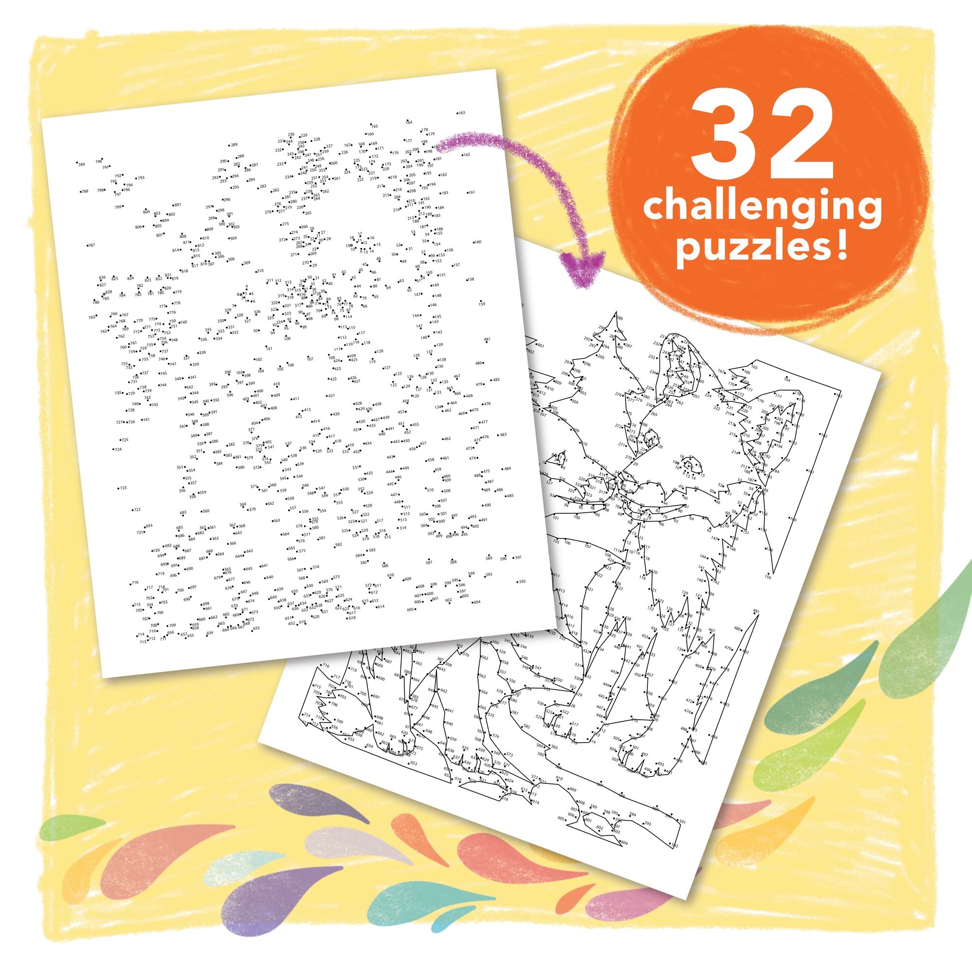 MindWare Puzzle Book | Extreme Dot to Dot - 32 Baby Animals | Multicolor | 1 PieceMindWare Extreme Dot to Dot Coloring: Baby Animals - Image 2